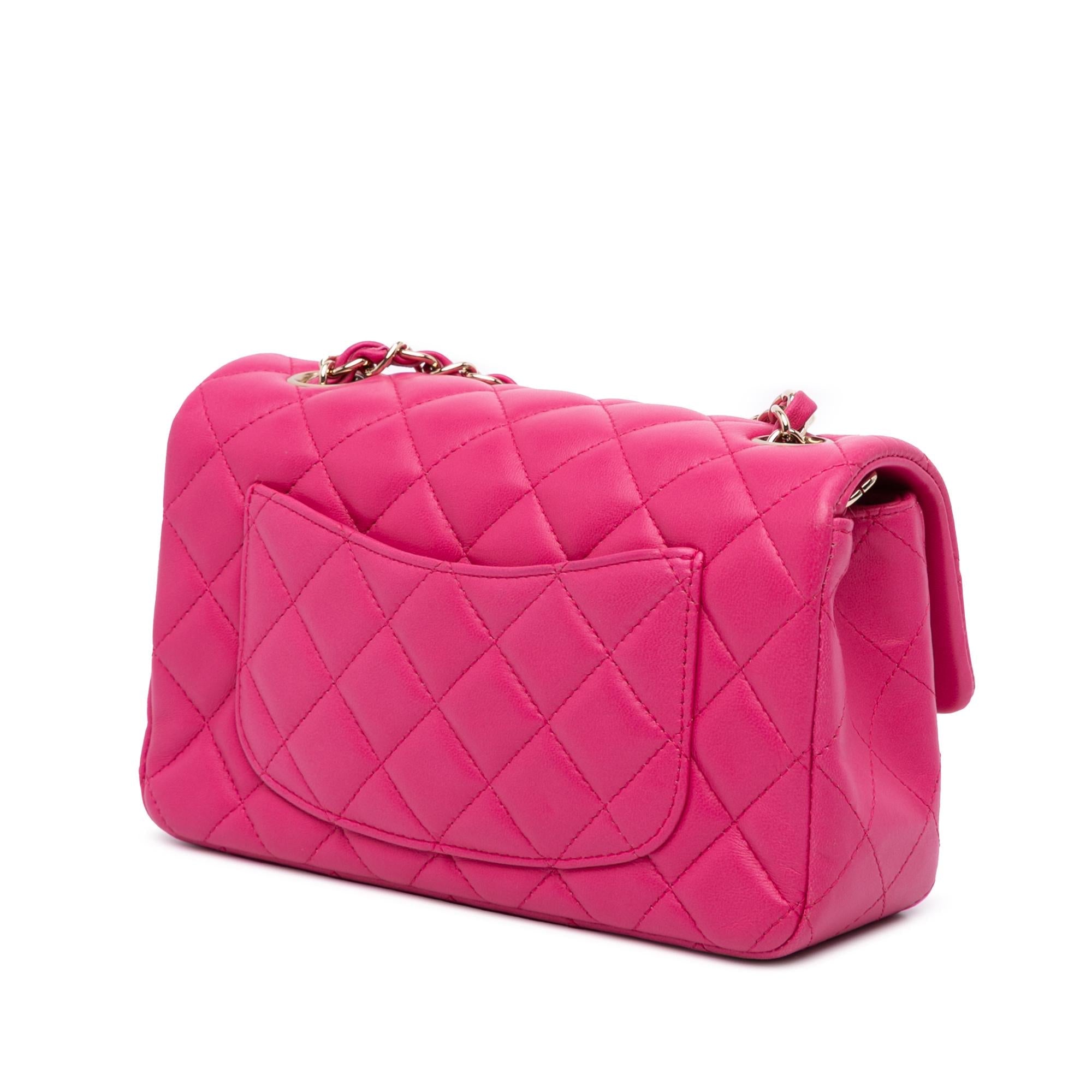 Chanel Mini Rectangular Classic Lambskin Single Flap