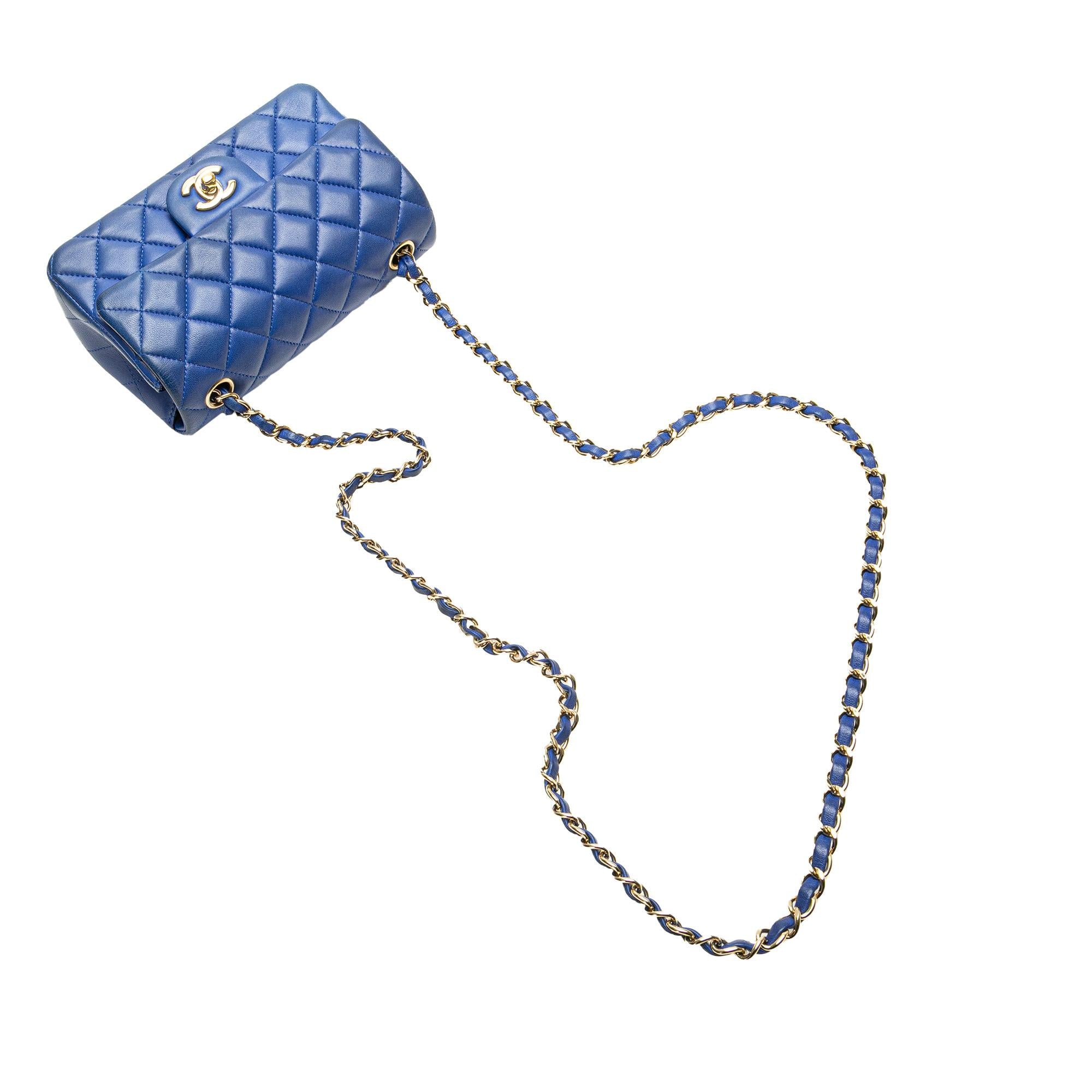 Chanel Mini Rectangular Classic Lambskin Single Flap