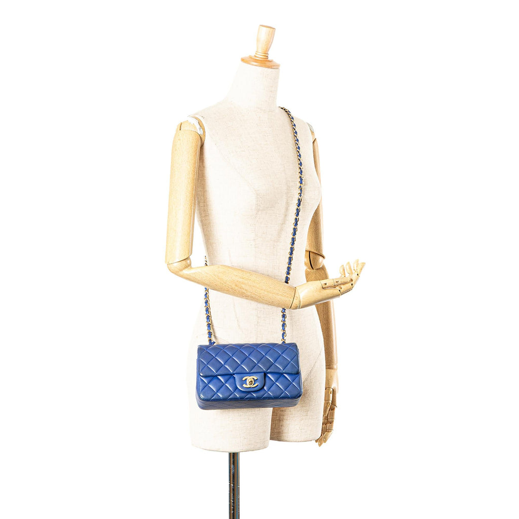 Chanel Mini Rectangular Classic Lambskin Single Flap