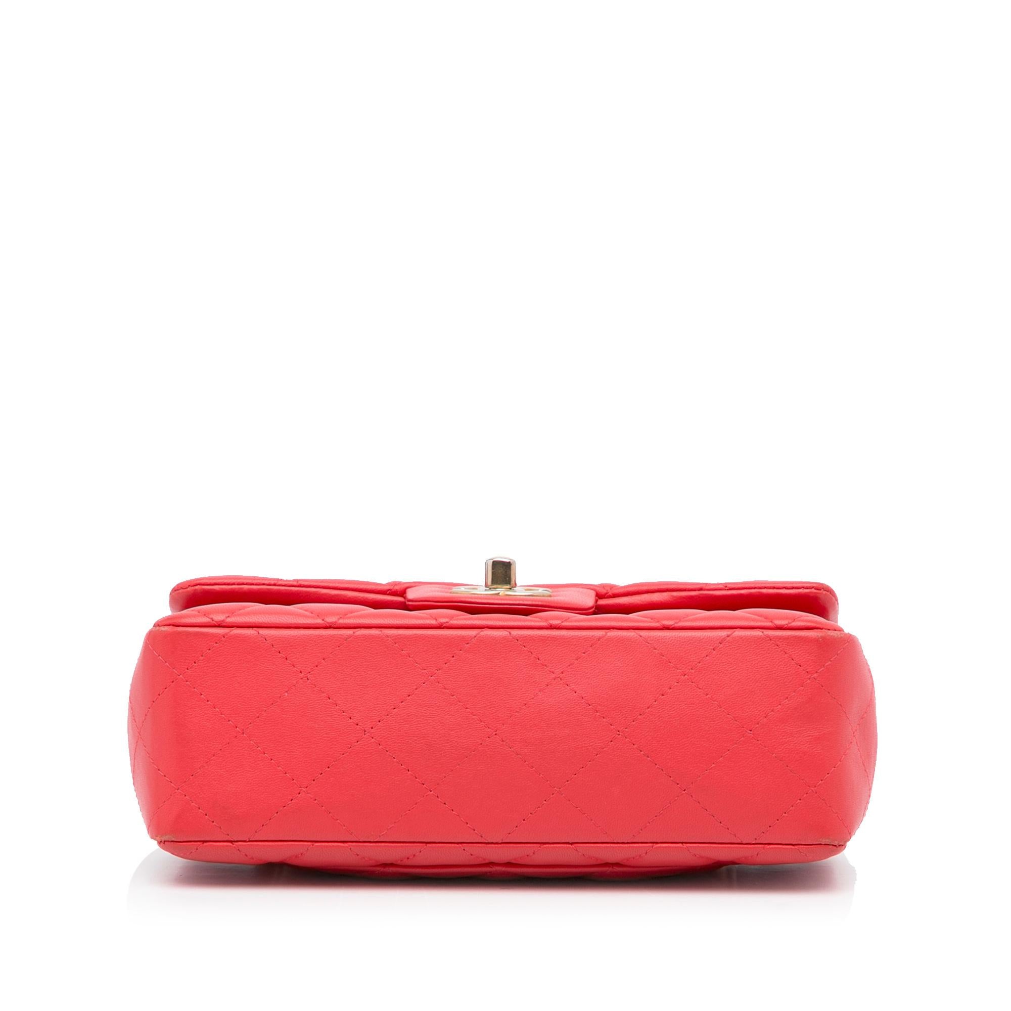 Chanel Mini Rectangular Classic Lambskin Single Flap