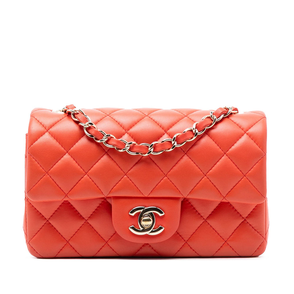 Chanel Mini Rectangular Classic Lambskin Single Flap