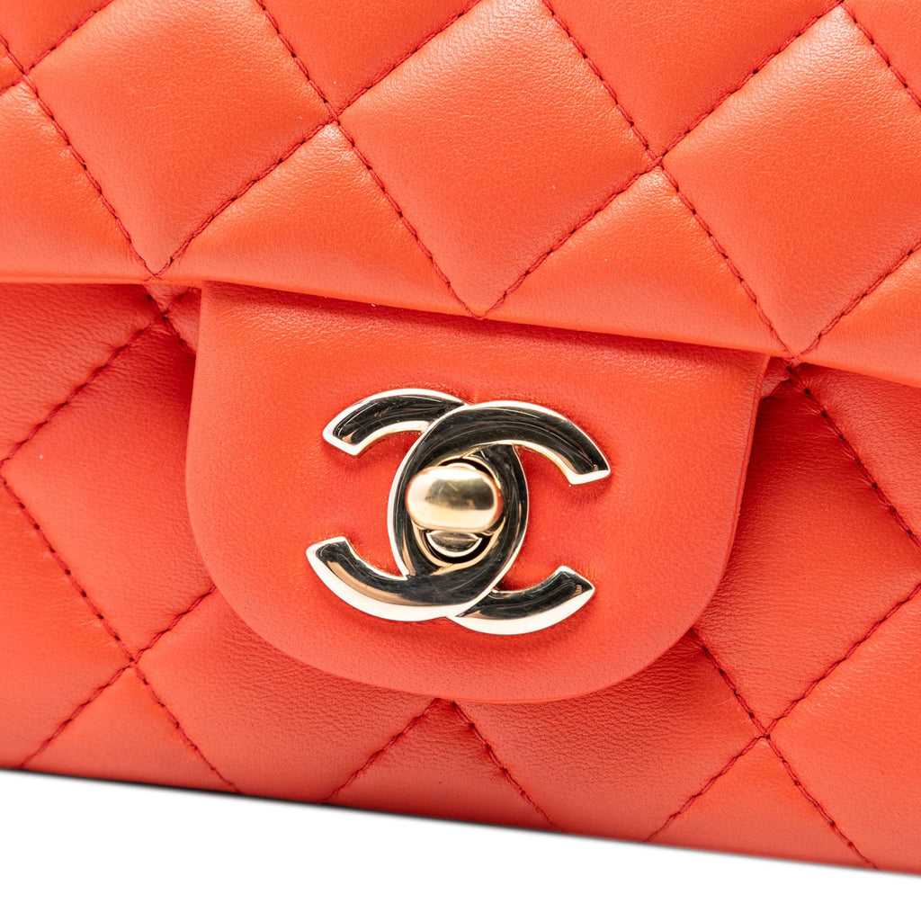 Chanel Mini Rectangular Classic Lambskin Single Flap