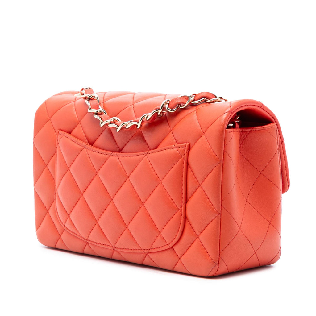 Chanel Mini Rectangular Classic Lambskin Single Flap