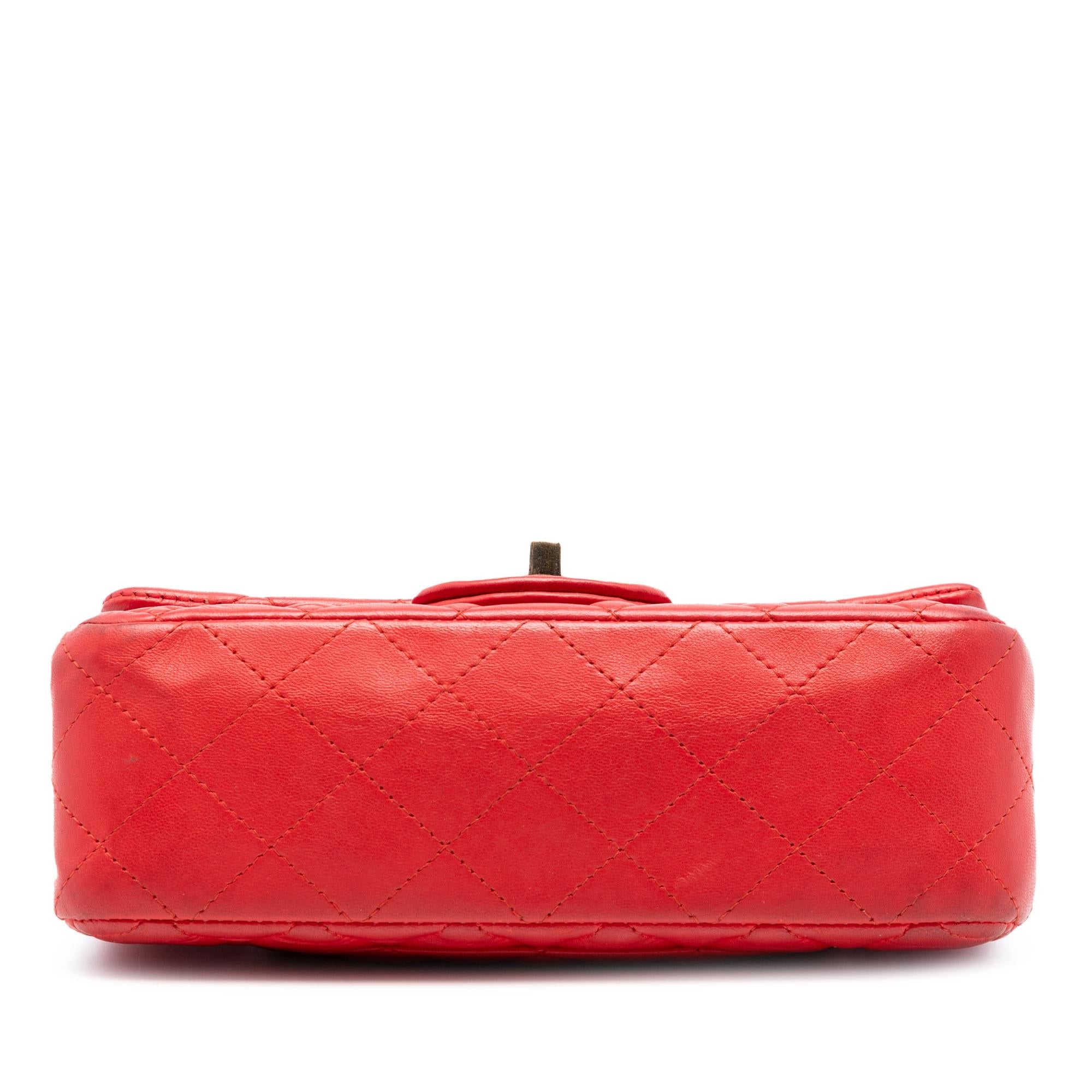 Chanel Mini Rectangular Classic Lambskin Single Flap