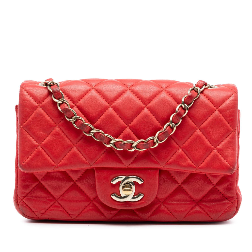 Chanel Mini Rectangular Classic Lambskin Single Flap