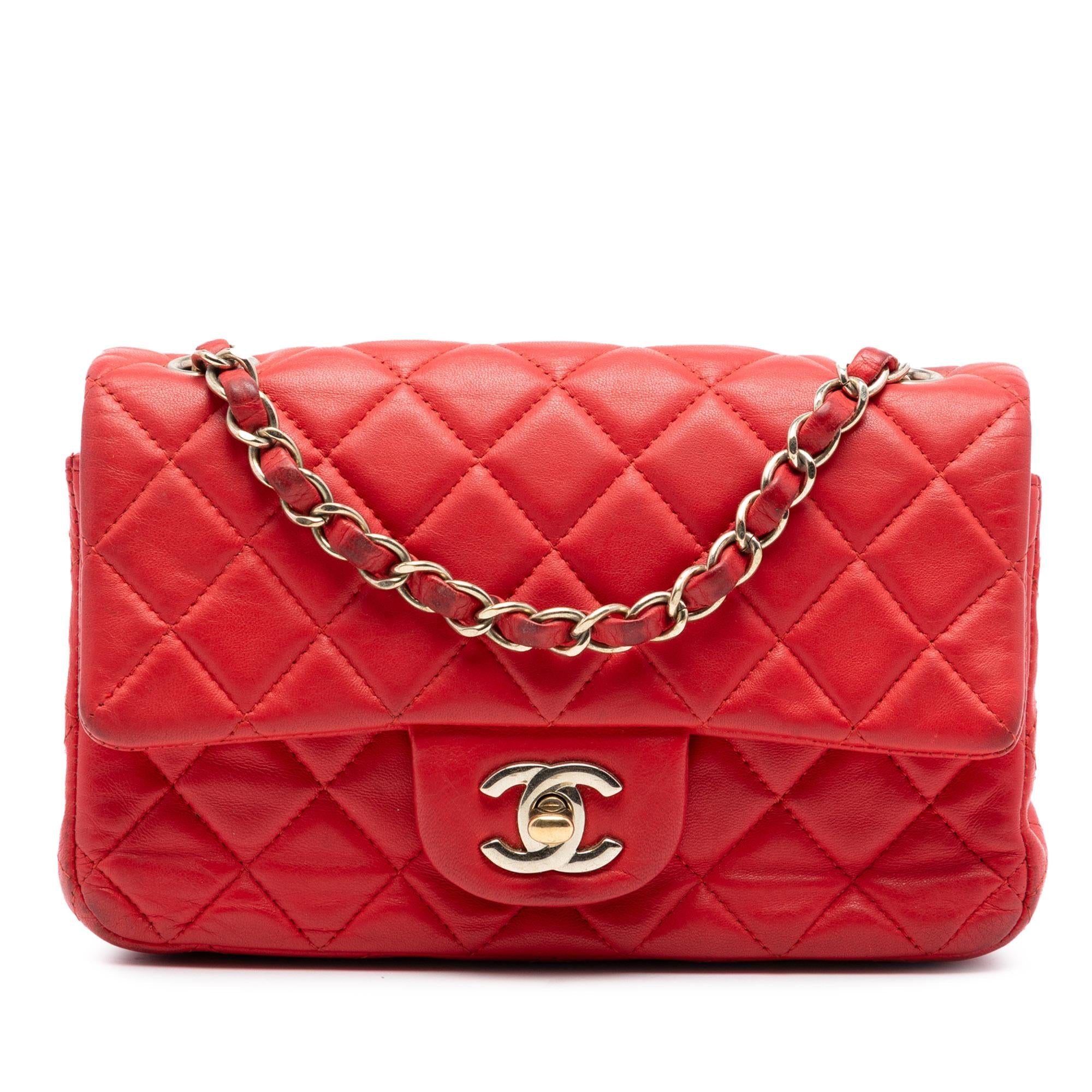 Chanel Mini Rectangular Classic Lambskin Single Flap