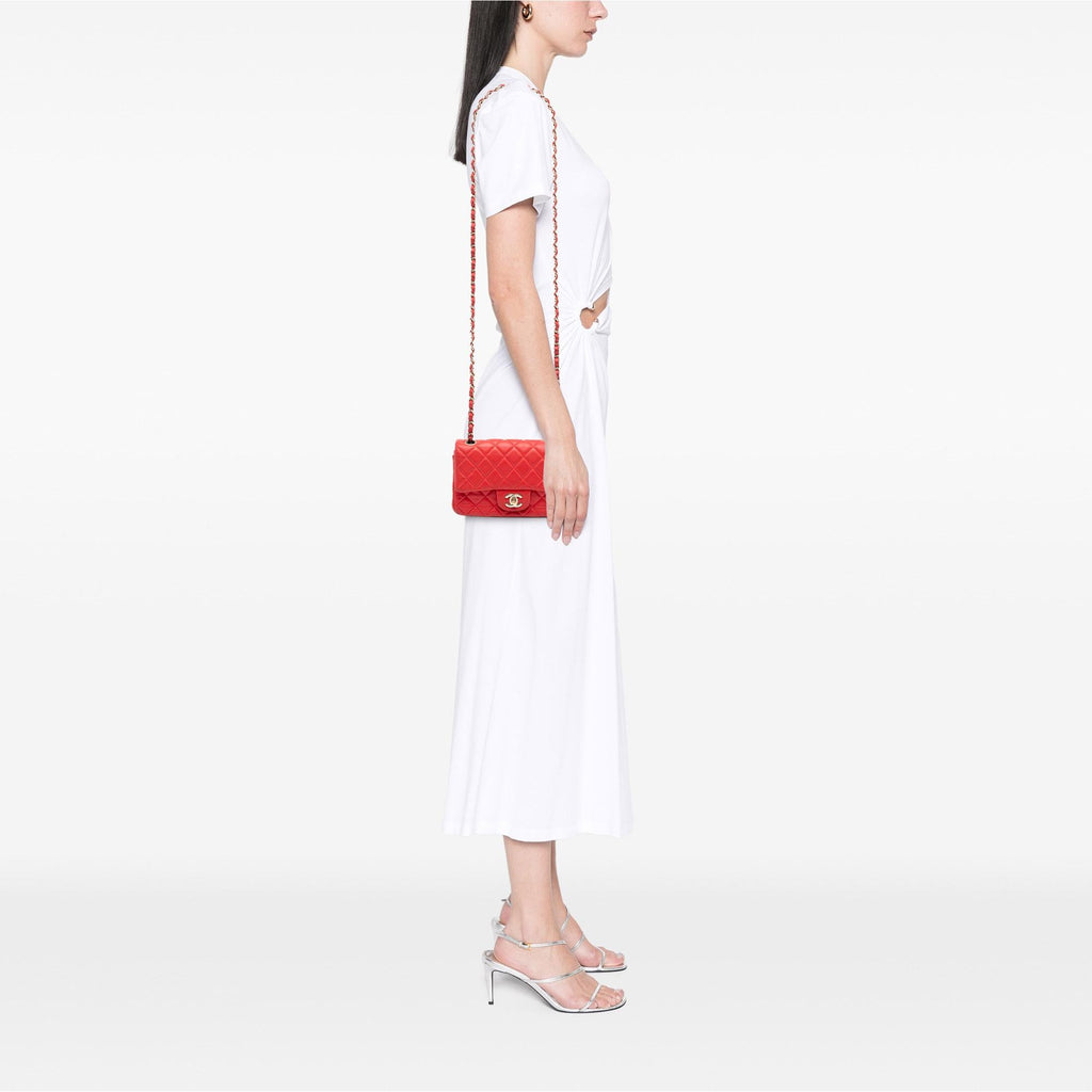 Chanel Mini Rectangular Classic Lambskin Single Flap