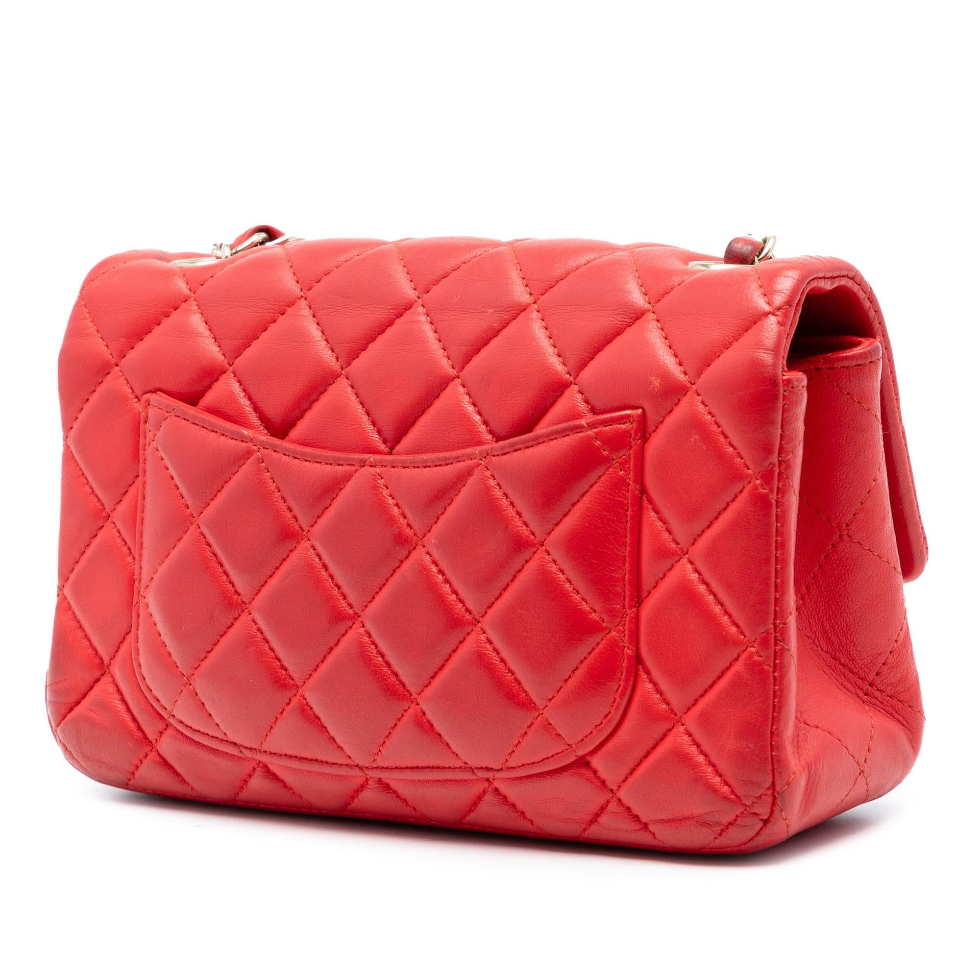 Chanel Mini Rectangular Classic Lambskin Single Flap