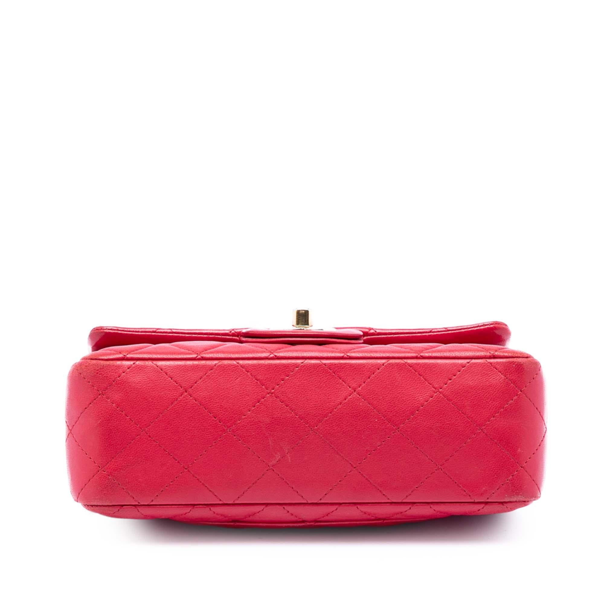 Chanel Mini Rectangular Classic Lambskin Single Flap