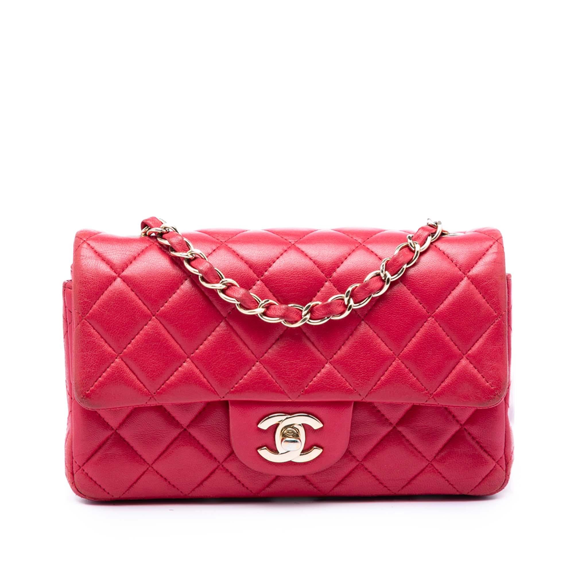 Chanel Mini Rectangular Classic Lambskin Single Flap