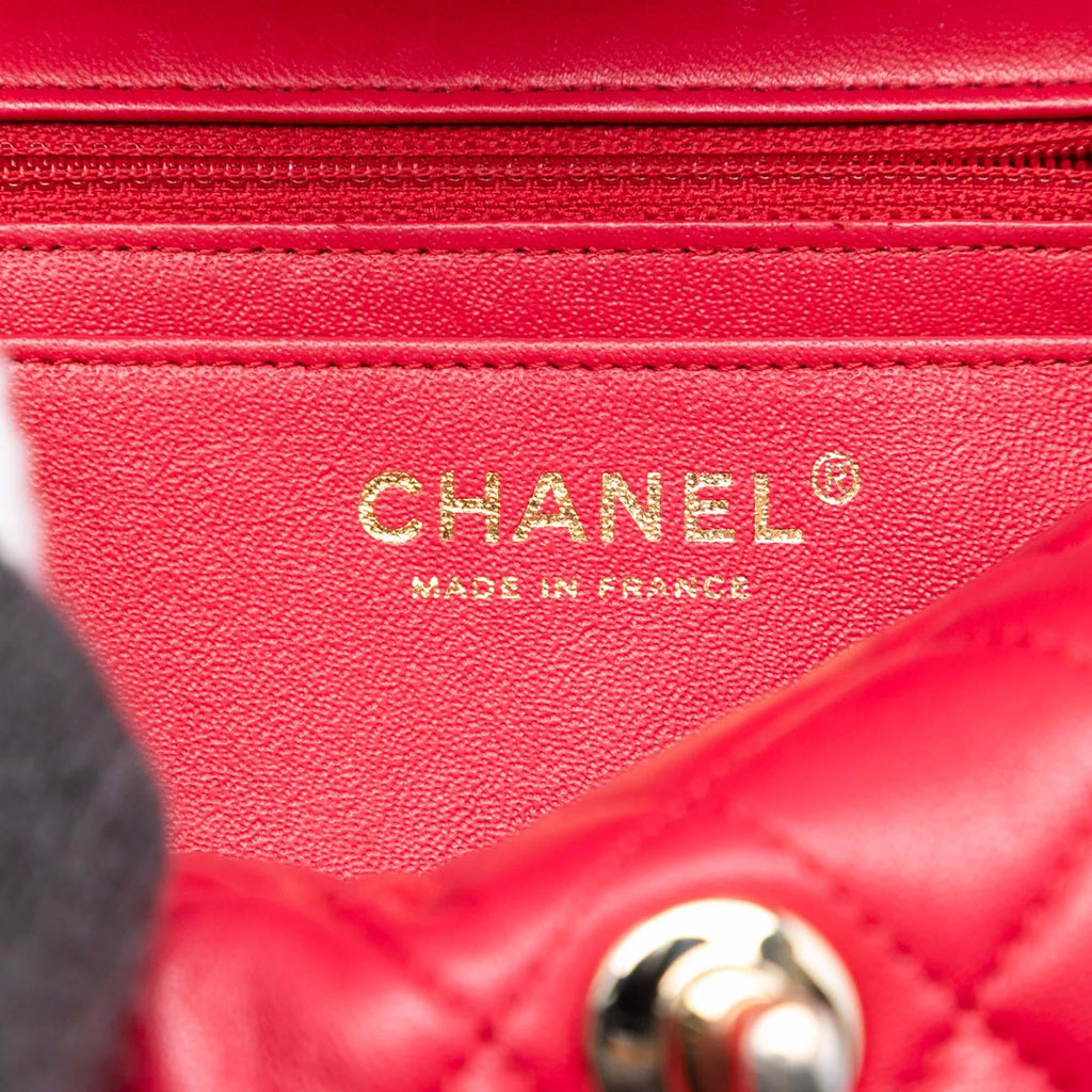 Chanel Mini Rectangular Classic Lambskin Single Flap