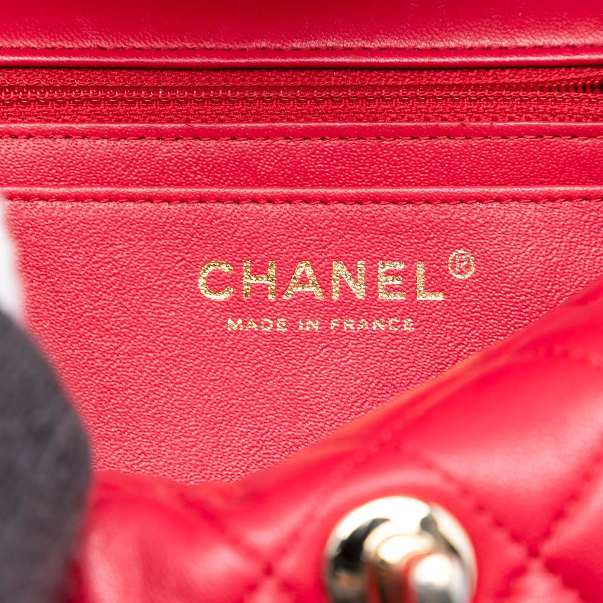 Chanel Mini Rectangular Classic Lambskin Single Flap