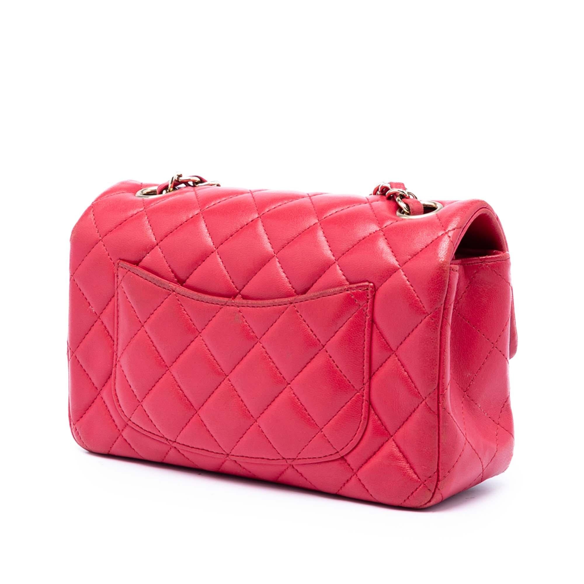 Chanel Mini Rectangular Classic Lambskin Single Flap