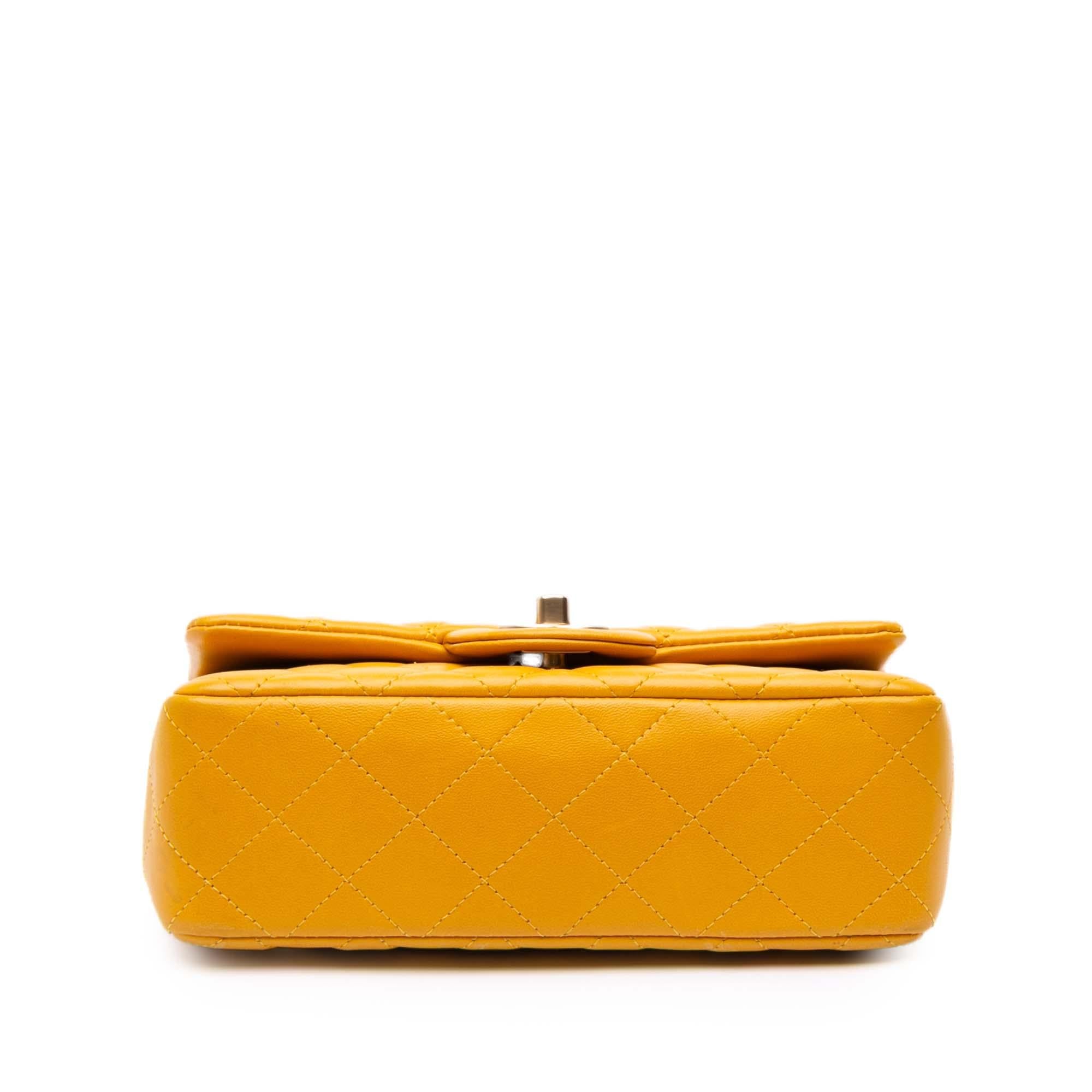 Chanel Mini Rectangular Classic Lambskin Single Flap