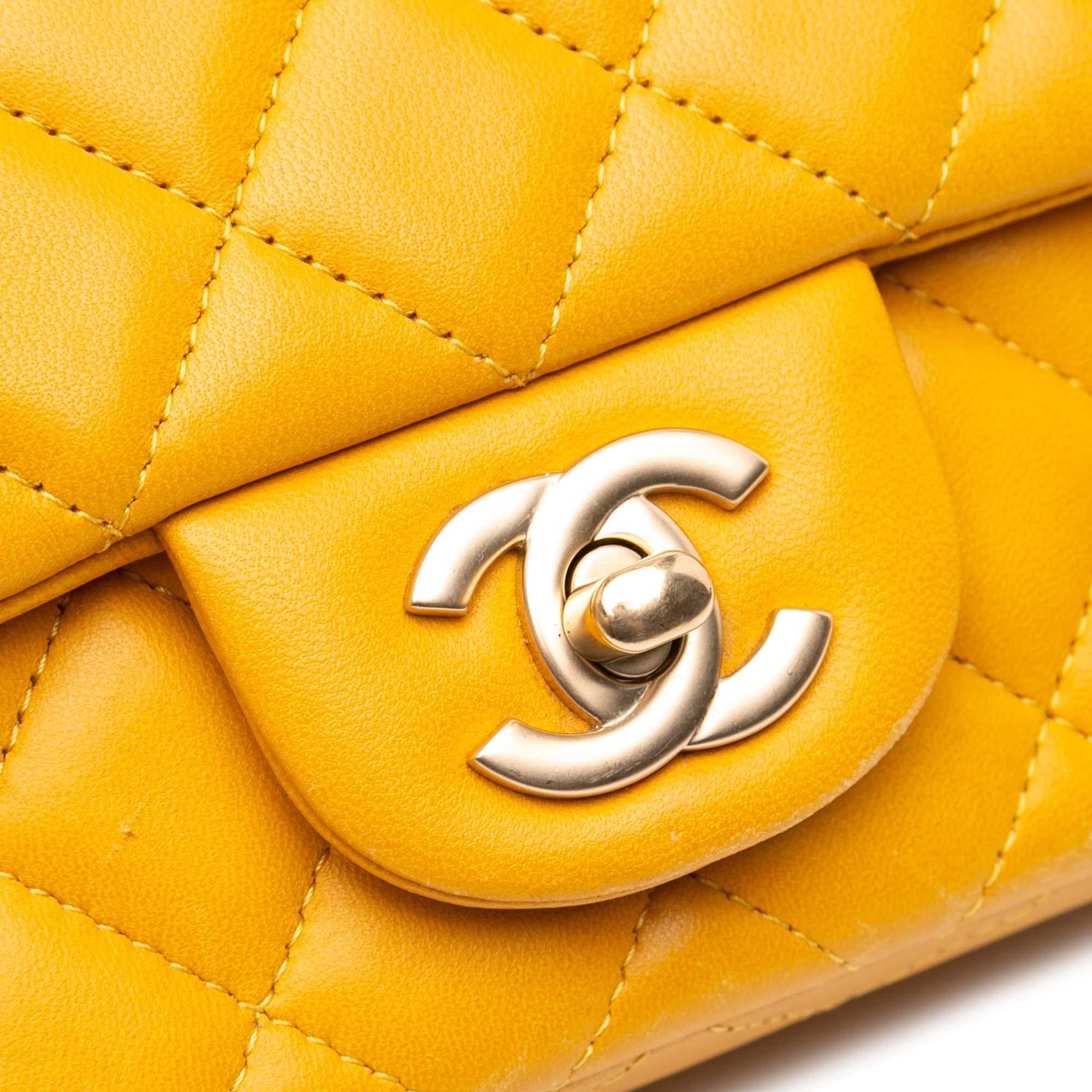Chanel Mini Rectangular Classic Lambskin Single Flap