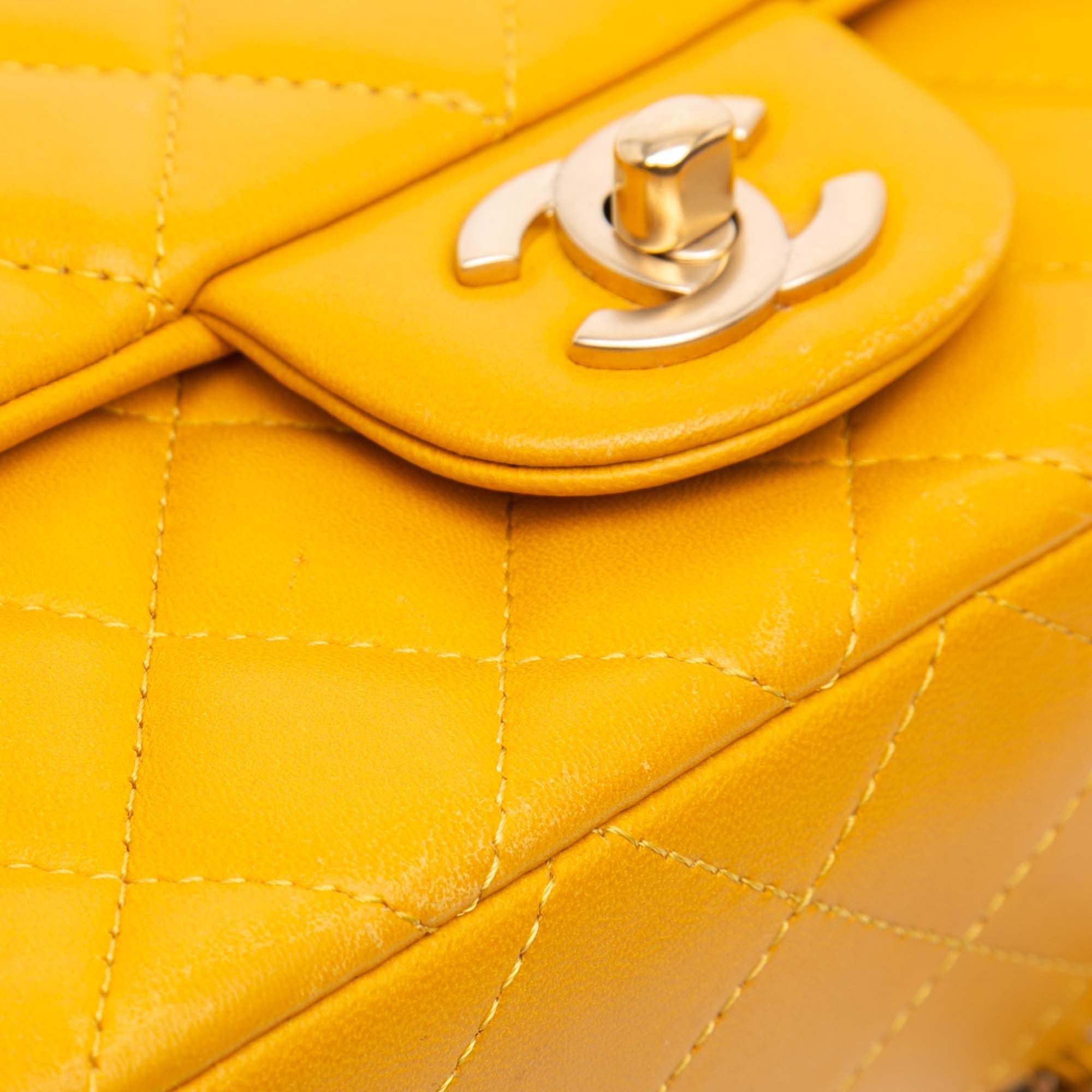 Chanel Mini Rectangular Classic Lambskin Single Flap