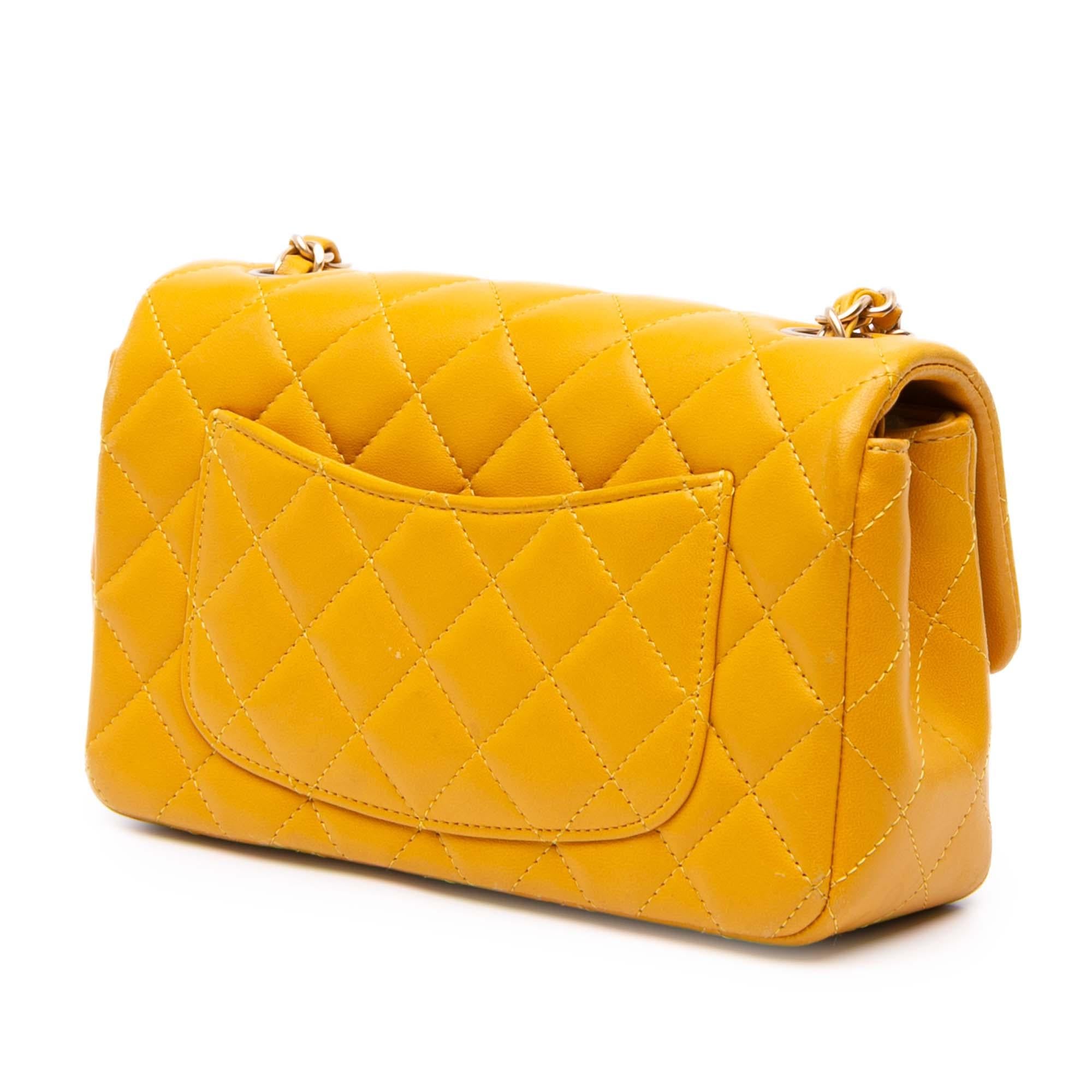 Chanel Mini Rectangular Classic Lambskin Single Flap