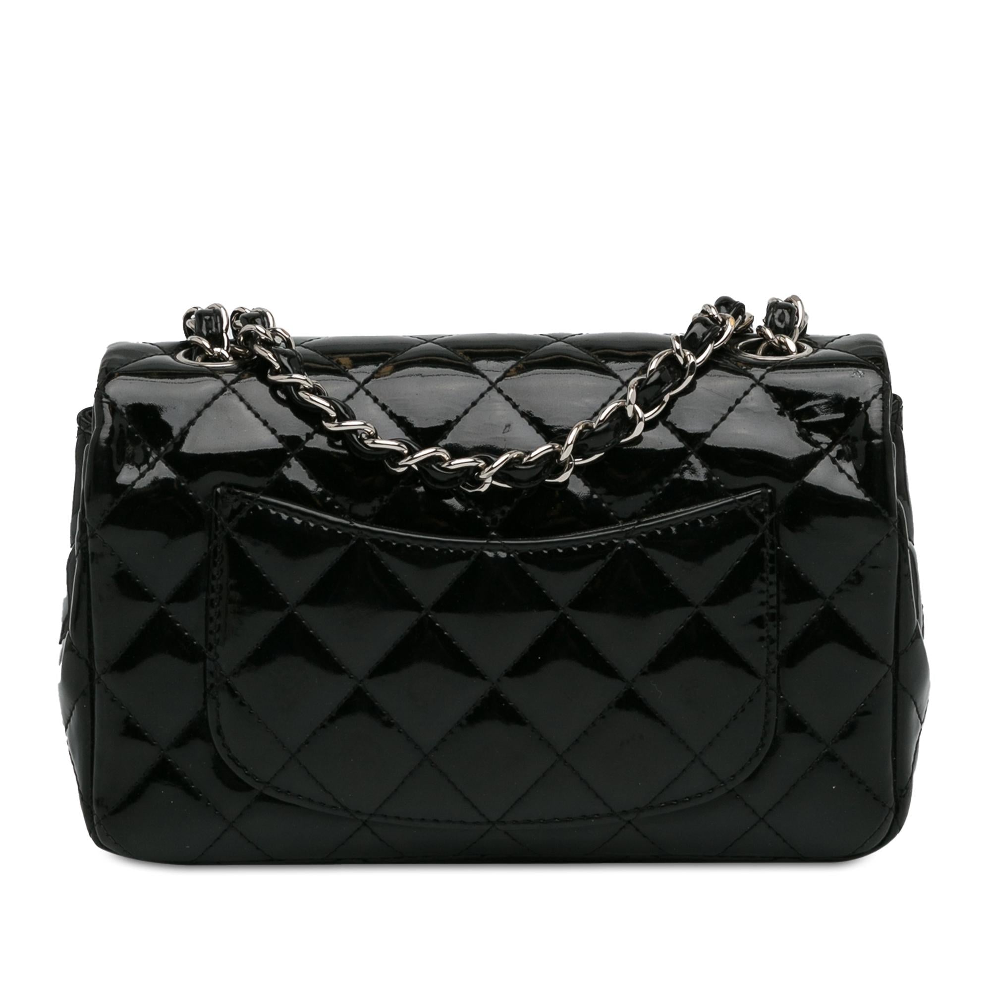 Chanel Mini Rectangular Classic Patent Single Flap (SHG-fnfHQ4)