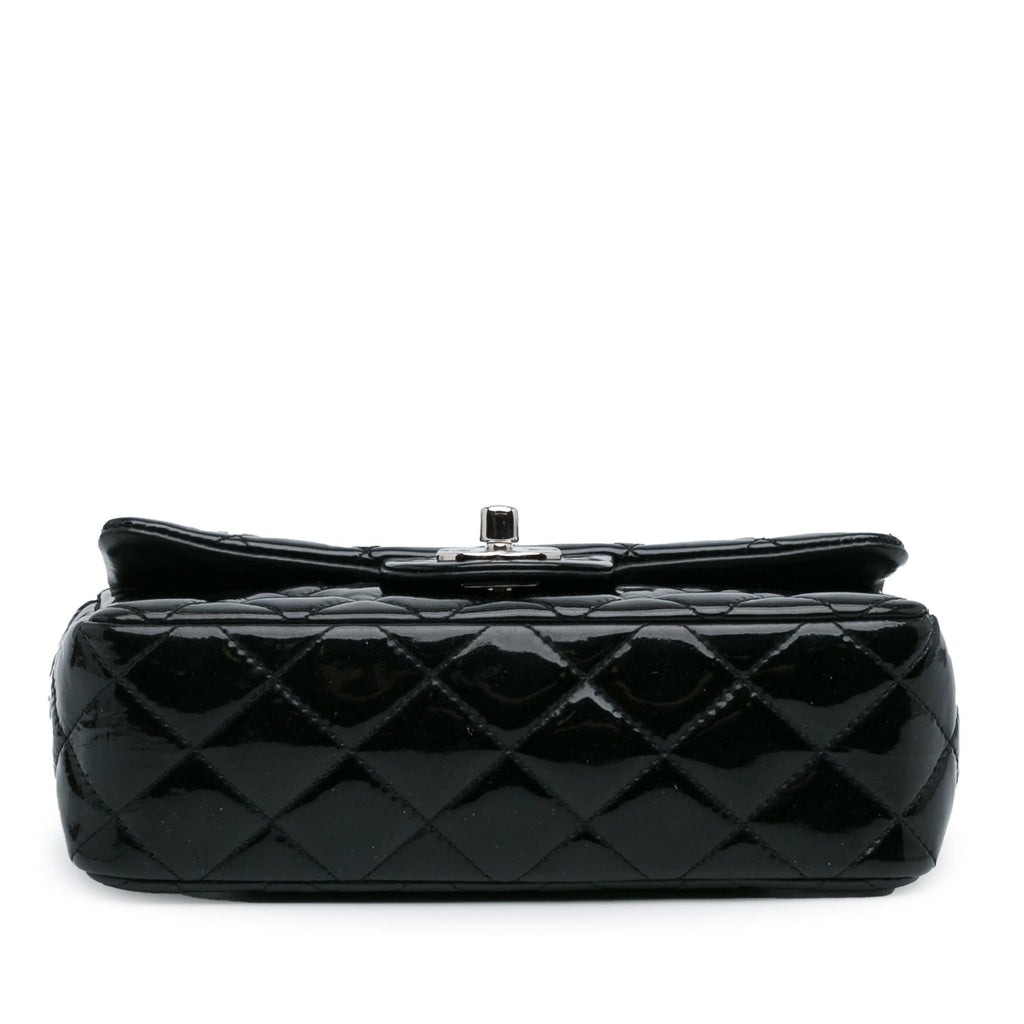 Chanel Mini Rectangular Classic Patent Single Flap (SHG-H2RONy)
