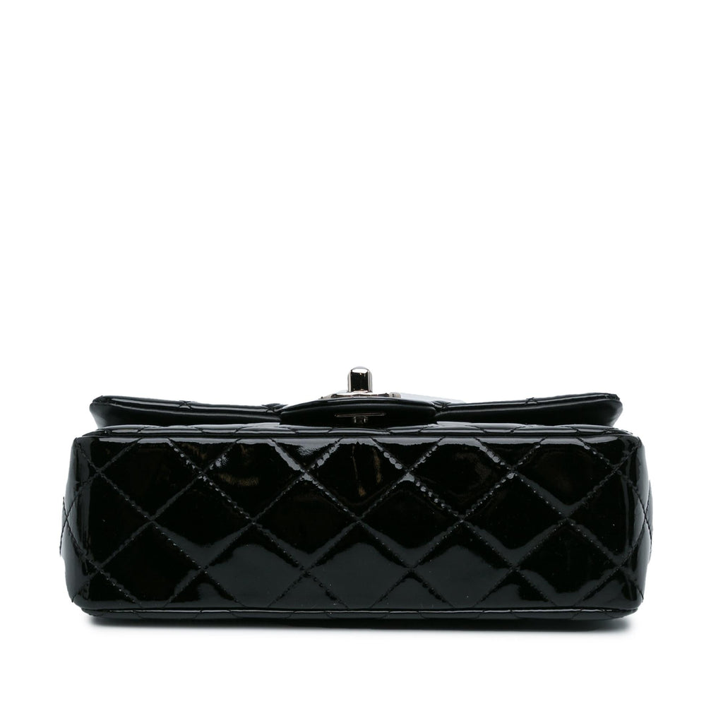 Chanel Mini Rectangular Classic Patent Single Flap (SHG-0ku6lp)