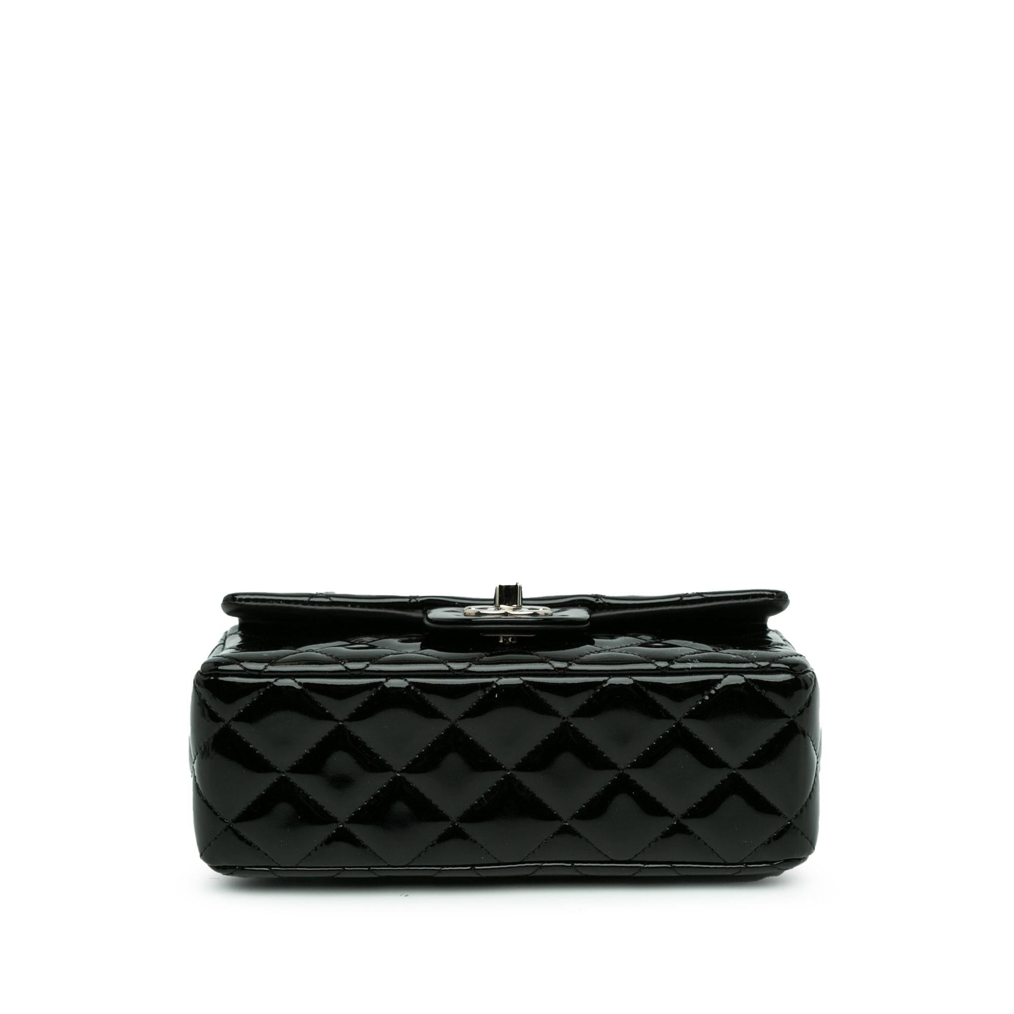 Chanel Mini Rectangular Classic Patent Single Flap (SHG-FyA2eh)