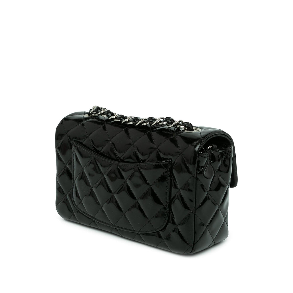 Chanel Mini Rectangular Classic Patent Single Flap (SHG-FyA2eh)