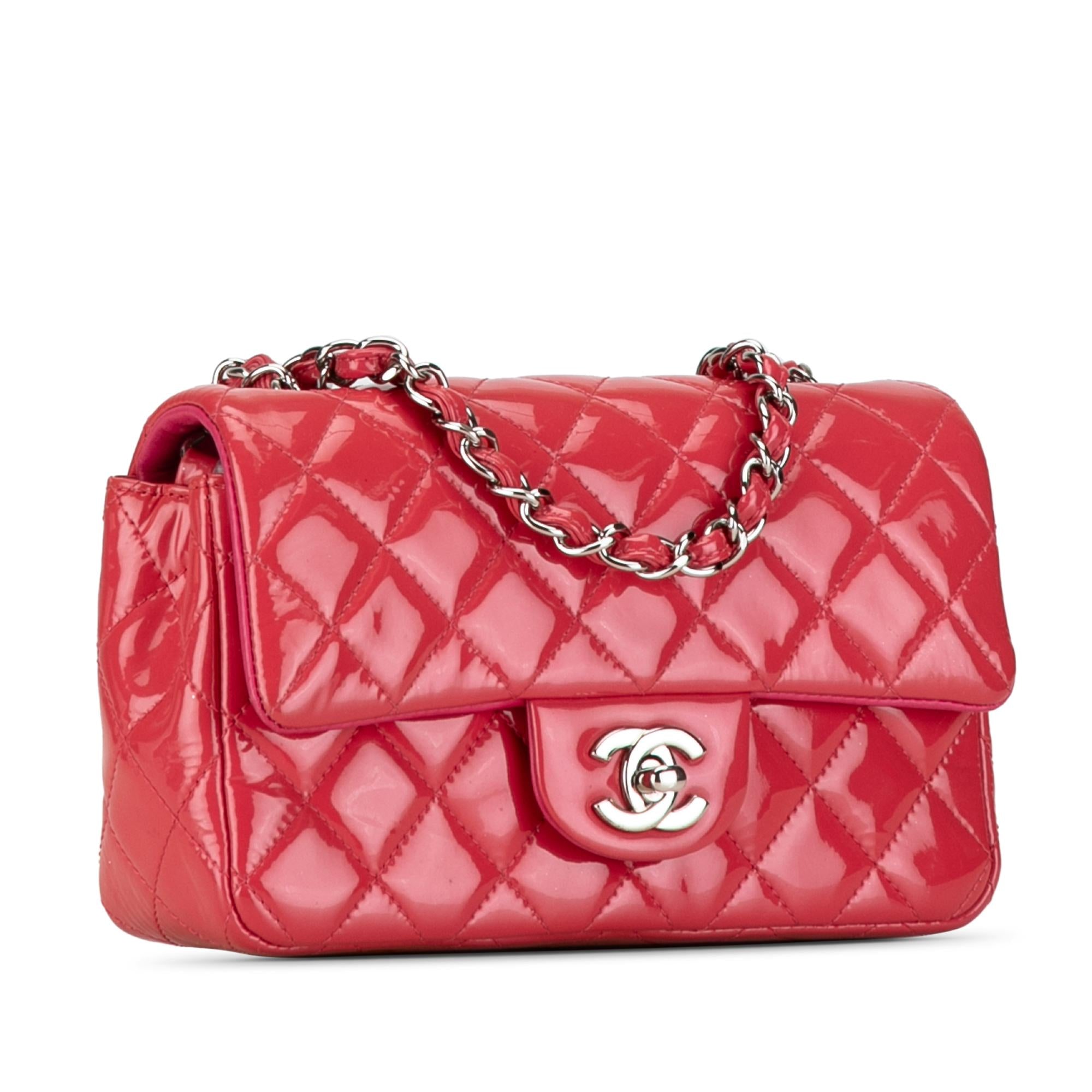 Chanel Mini Rectangular Classic Patent Single Flap (SHG-XuFX41)