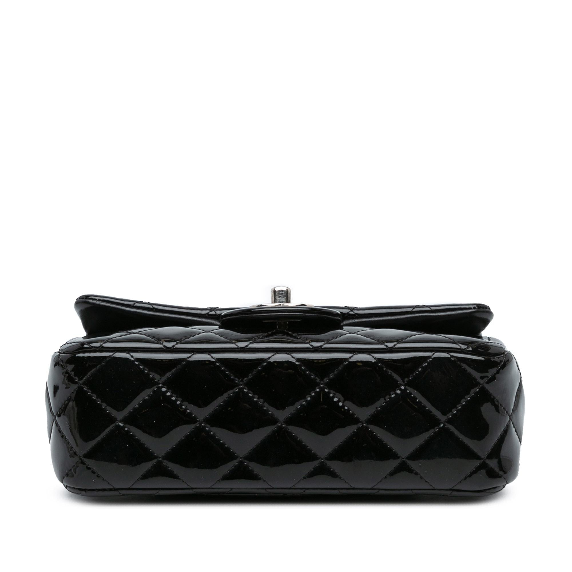 Chanel Mini Rectangular Classic Patent Single Flap (SHG-5JDrQh)