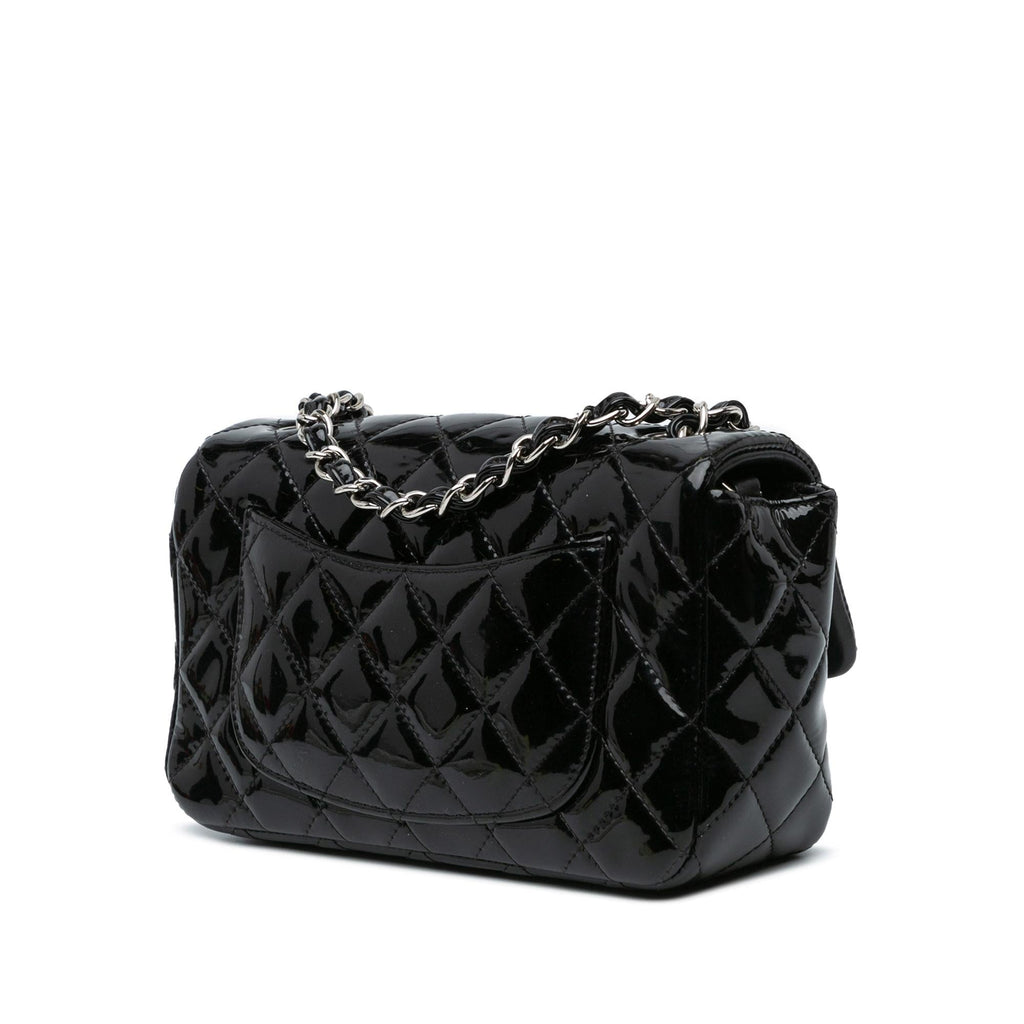 Chanel Mini Rectangular Classic Patent Single Flap (SHG-5JDrQh)