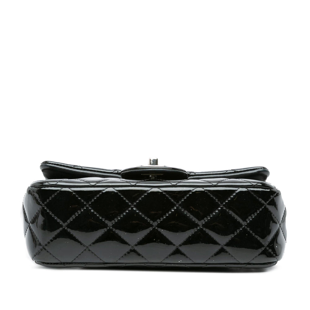 Chanel Mini Rectangular Classic Patent Single Flap (SHG-zYcSdt)