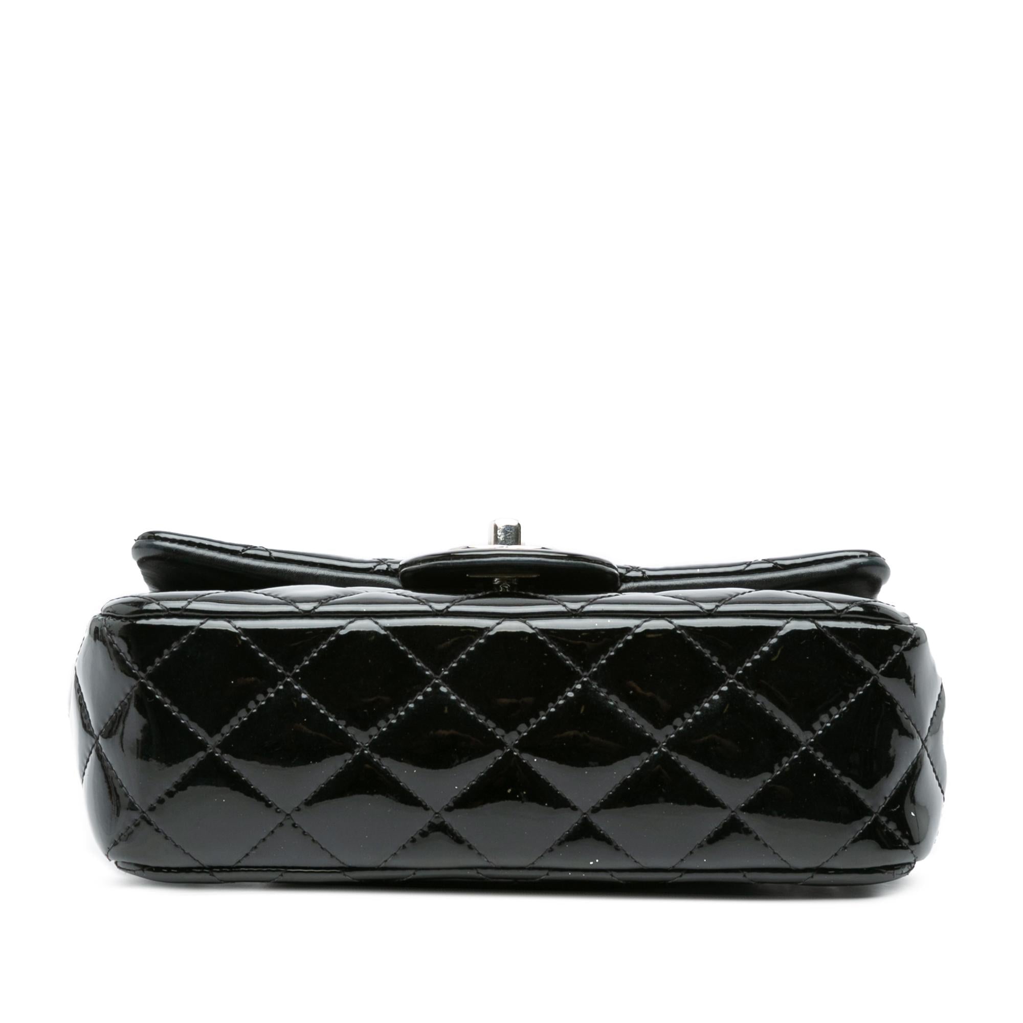 Chanel Mini Rectangular Classic Patent Single Flap (SHG-zYcSdt)