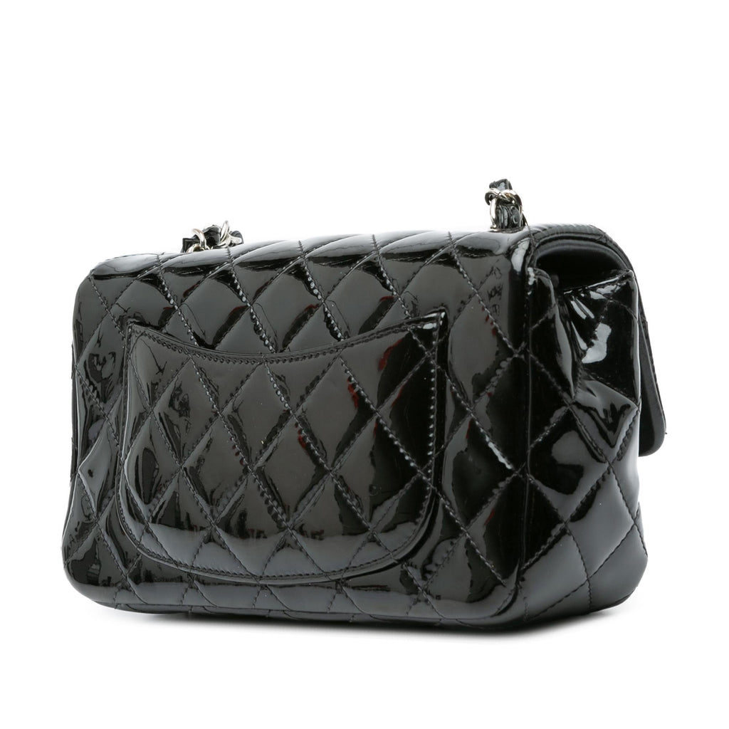 Chanel Mini Rectangular Classic Patent Single Flap (SHG-zYcSdt)