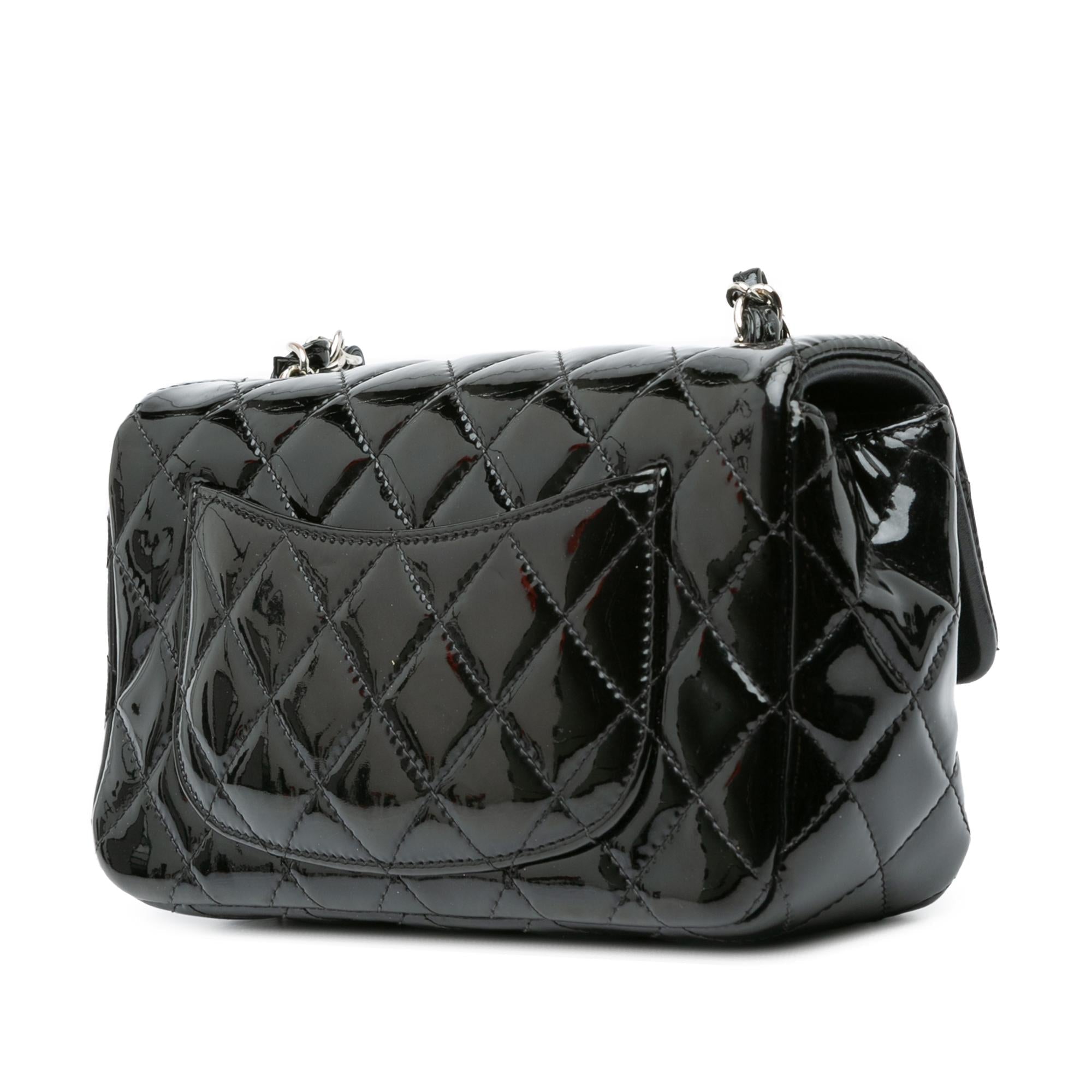 Chanel Mini Rectangular Classic Patent Single Flap (SHG-zYcSdt)