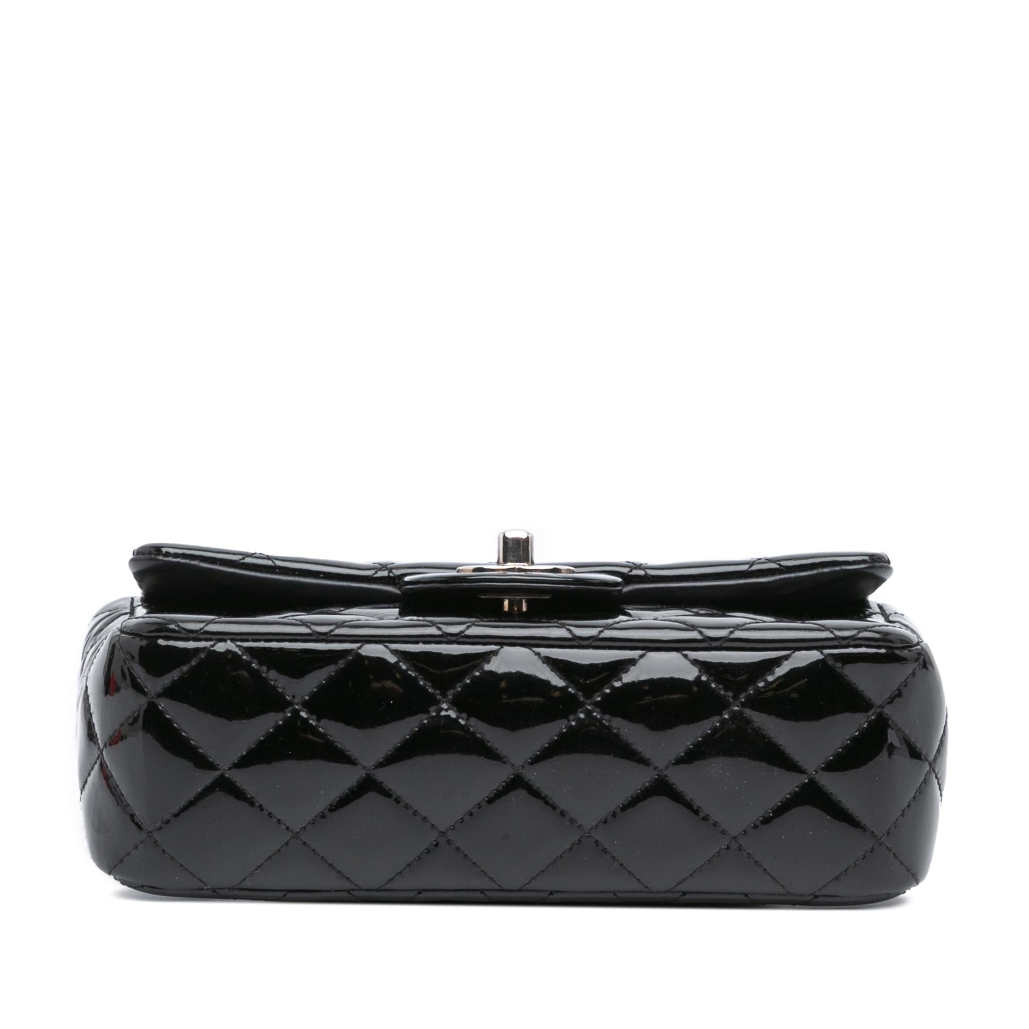 Chanel Mini Rectangular Classic Patent Single Flap