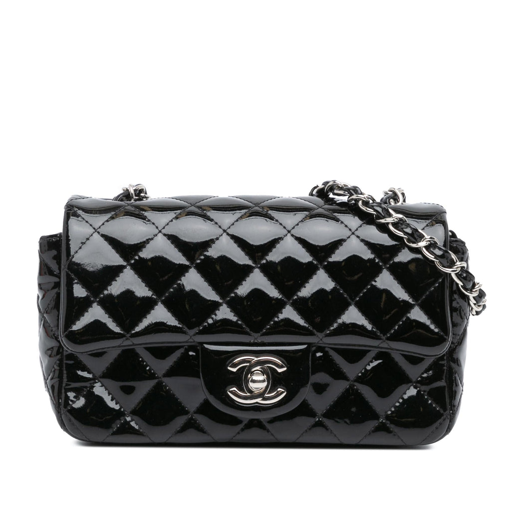 Chanel Mini Rectangular Classic Patent Single Flap