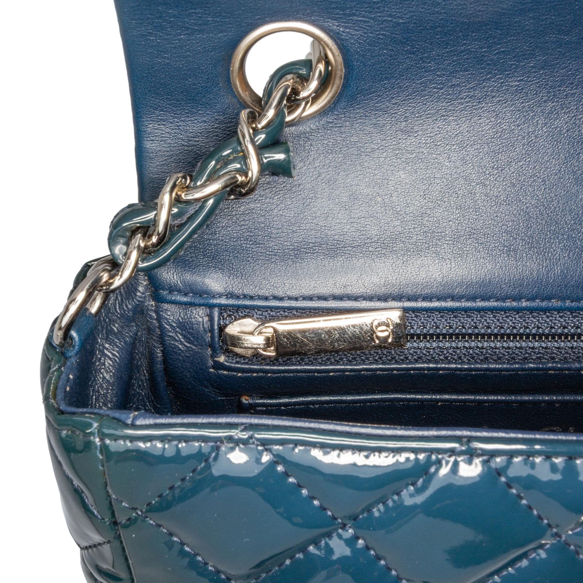 Chanel Mini Rectangular Classic Patent Single Flap