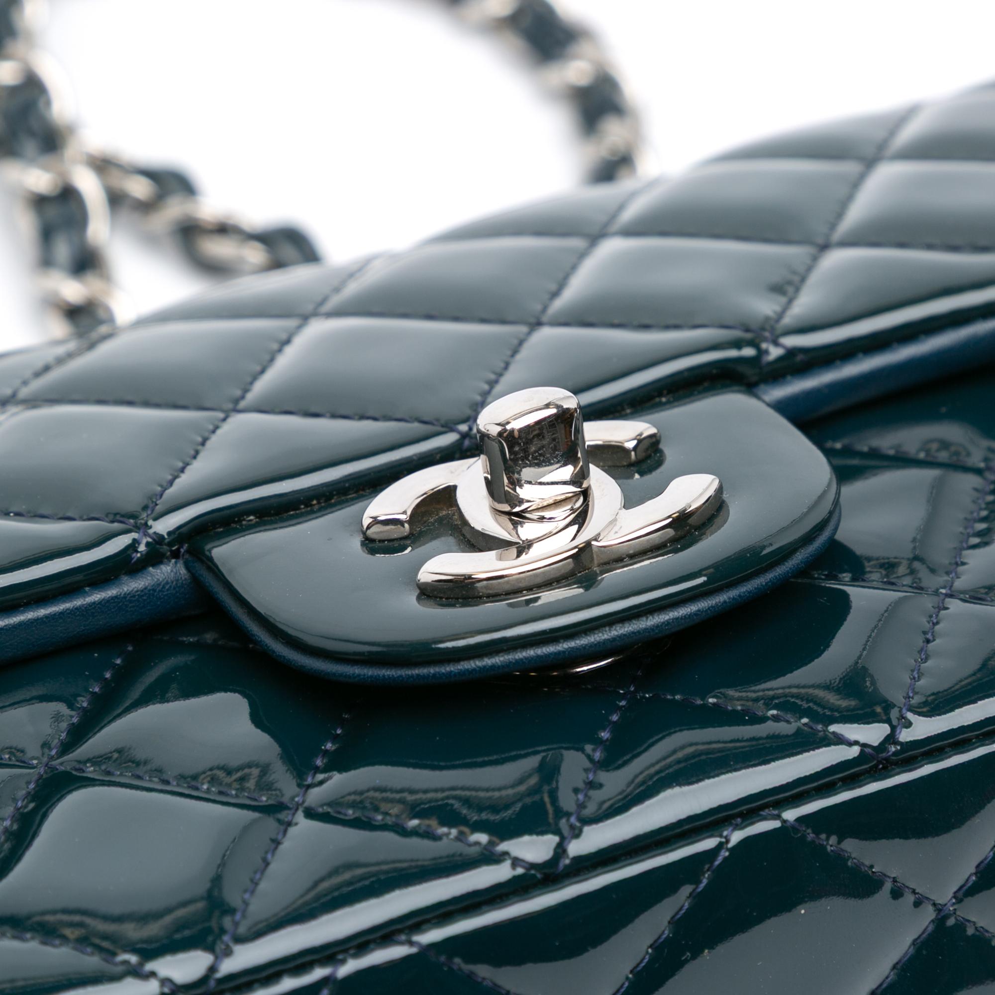 Chanel Mini Rectangular Classic Patent Single Flap