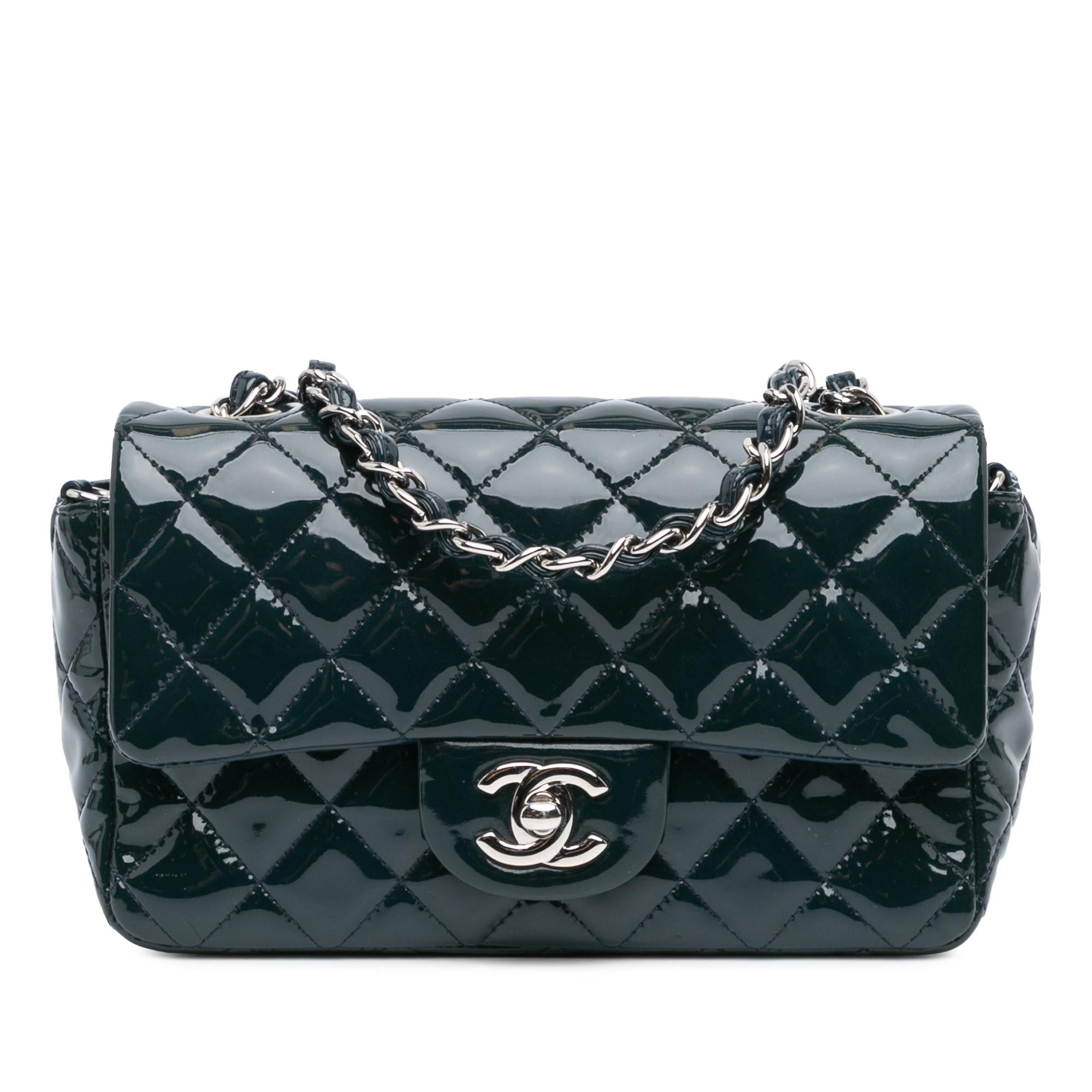 Chanel Mini Rectangular Classic Patent Single Flap