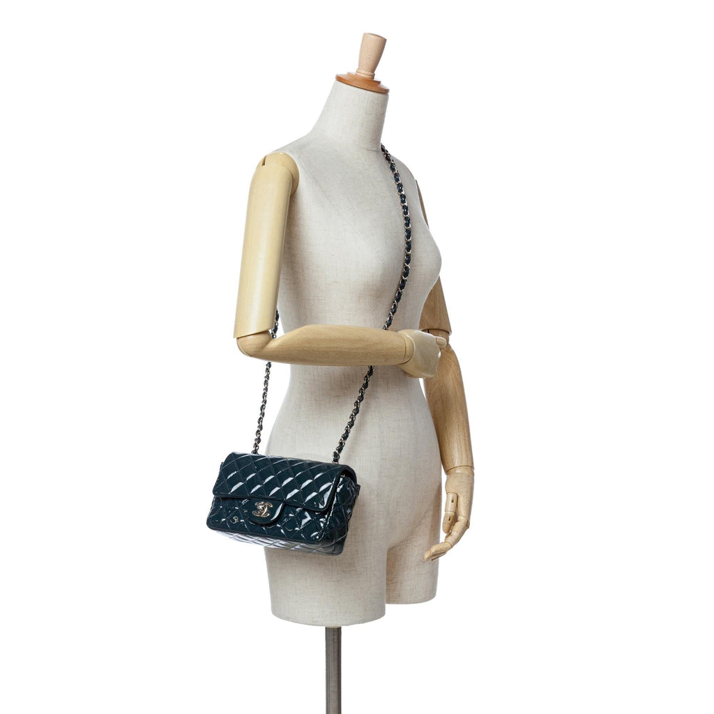 Chanel Mini Rectangular Classic Patent Single Flap