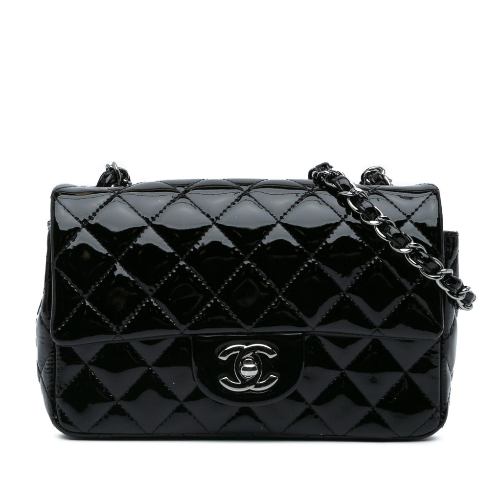 Chanel Mini Rectangular Classic Patent Single Flap