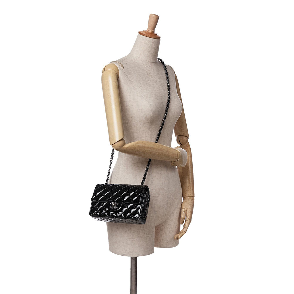 Chanel Mini Rectangular Classic Patent Single Flap