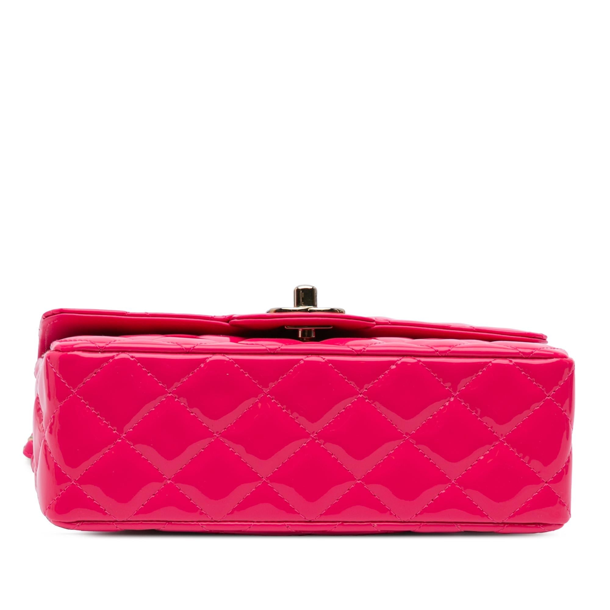 Chanel Mini Rectangular Classic Patent Single Flap