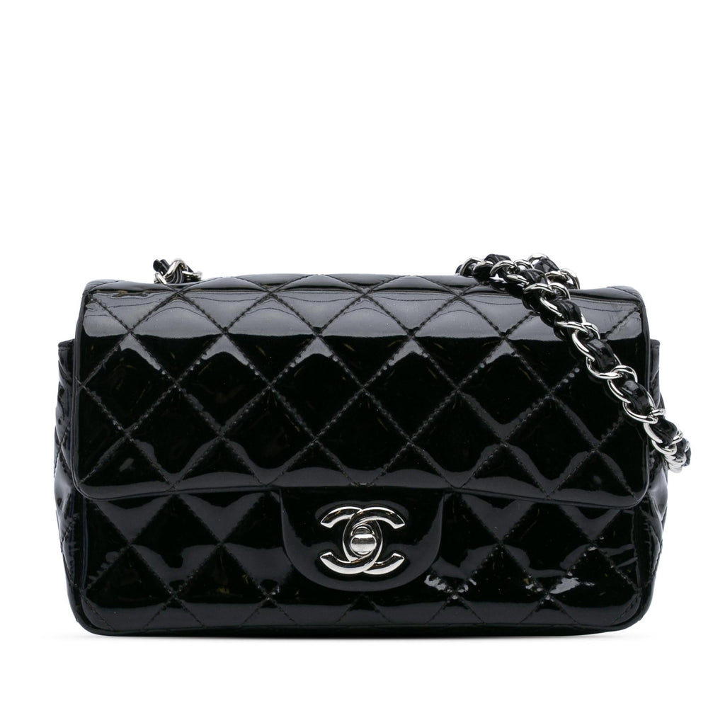Chanel Mini Rectangular Classic Patent Single Flap