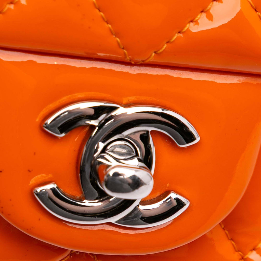 Chanel Mini Rectangular Classic Patent Single Flap