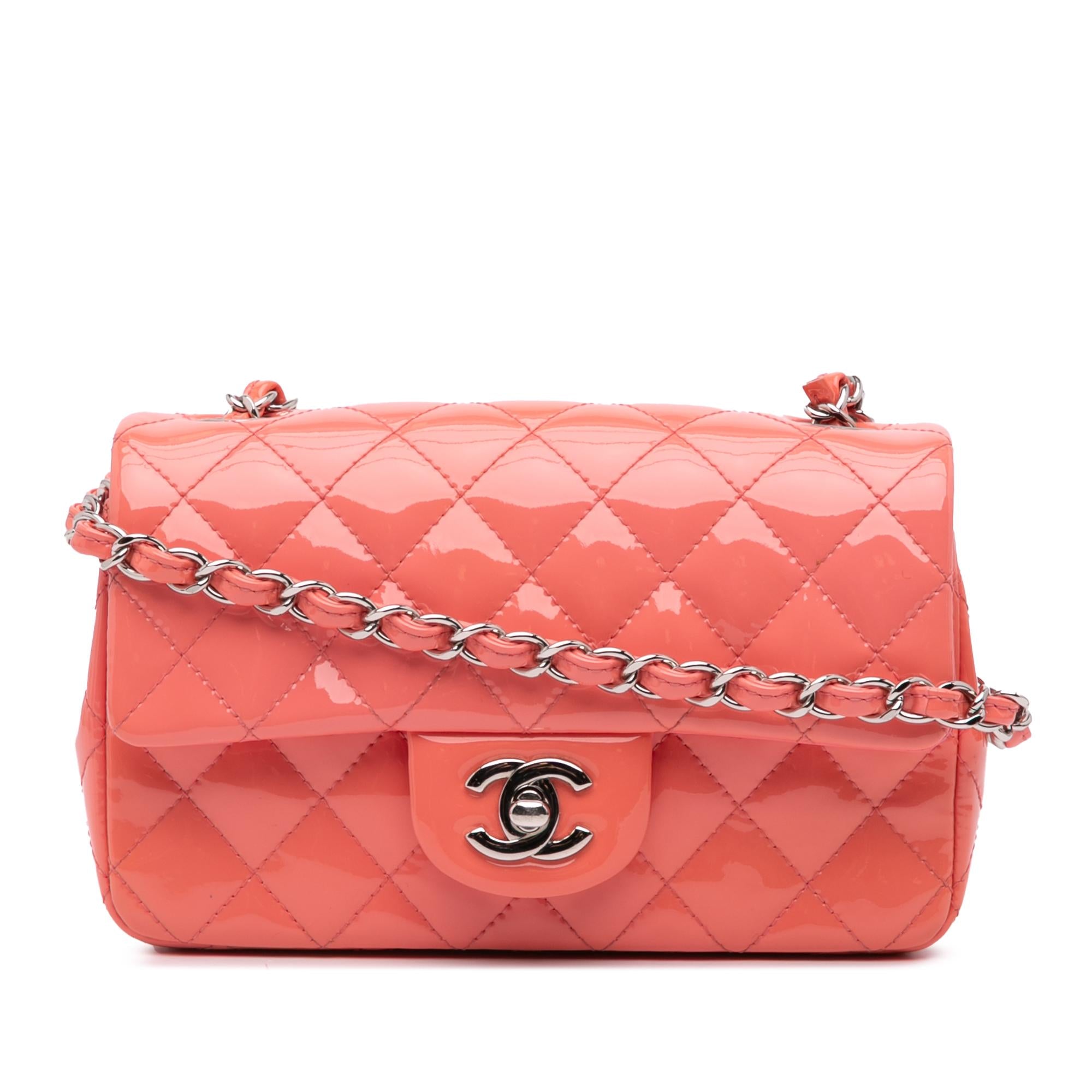 Chanel Mini Rectangular Classic Patent Single Flap