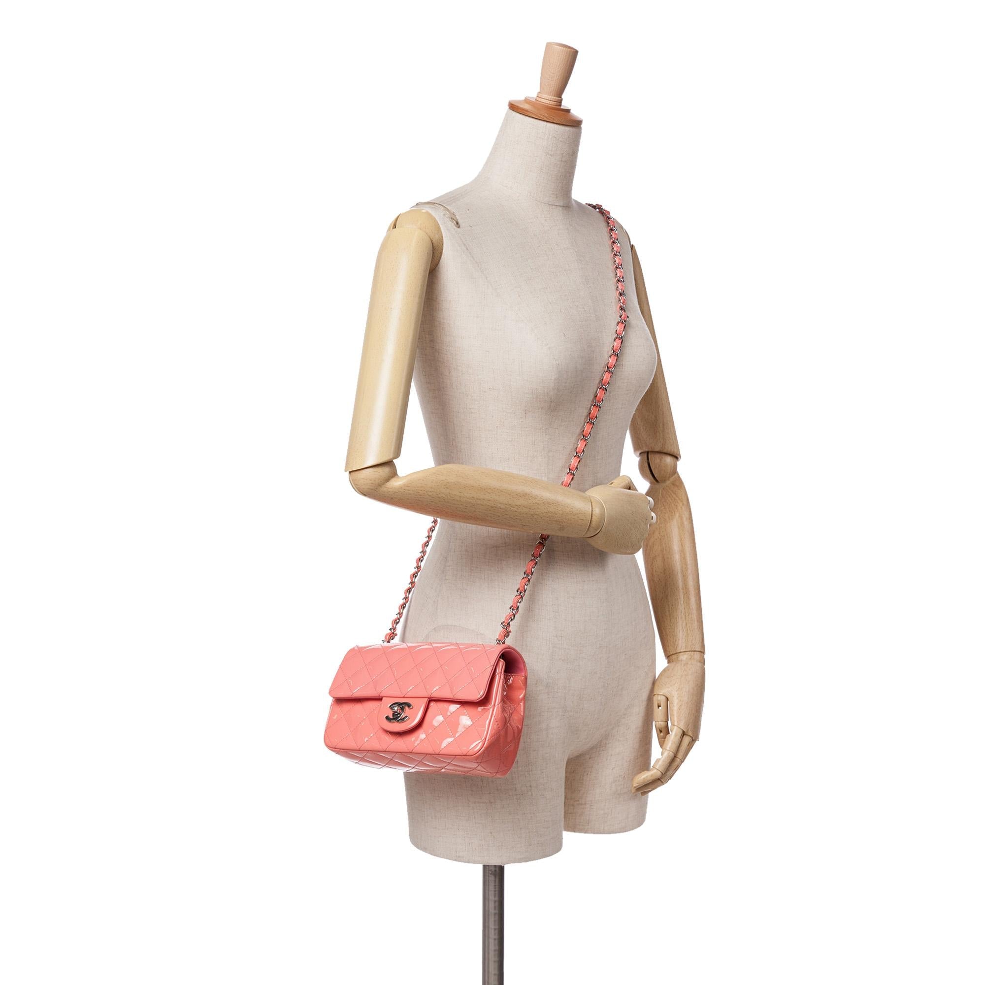 Chanel Mini Rectangular Classic Patent Single Flap