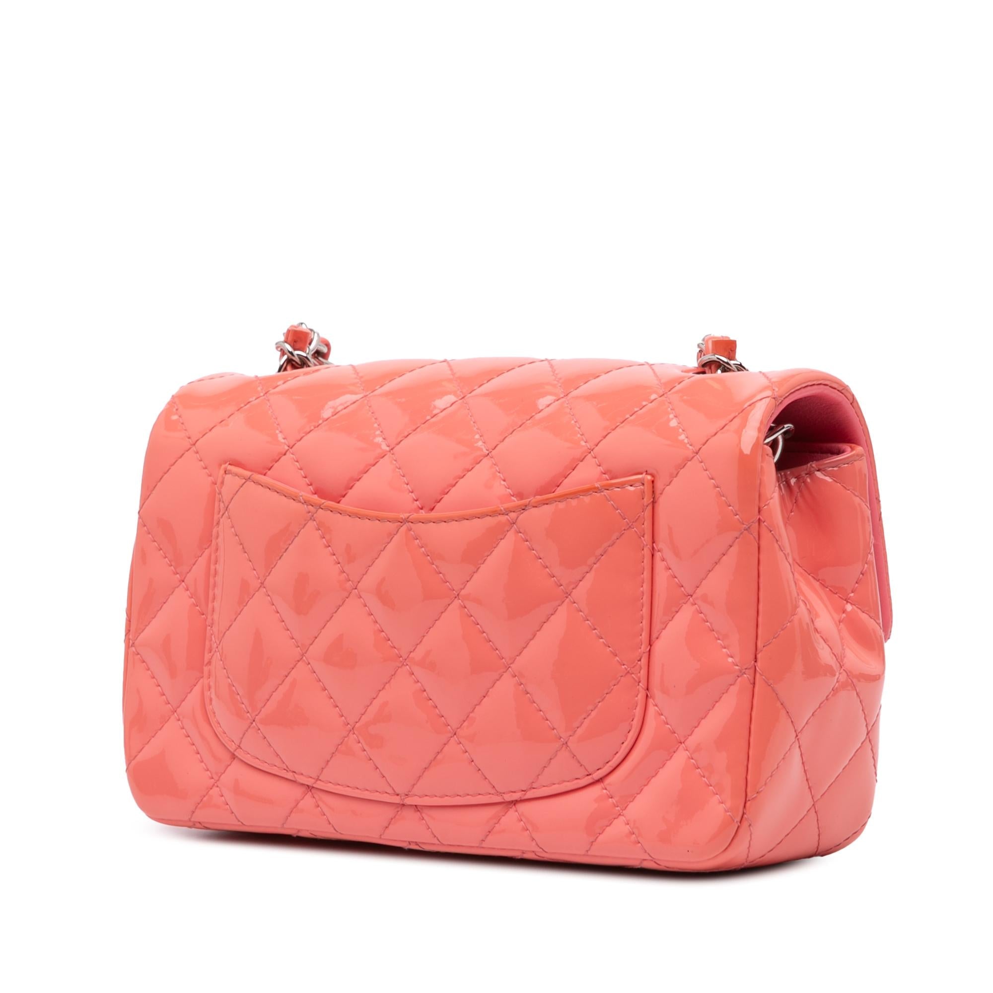 Chanel Mini Rectangular Classic Patent Single Flap
