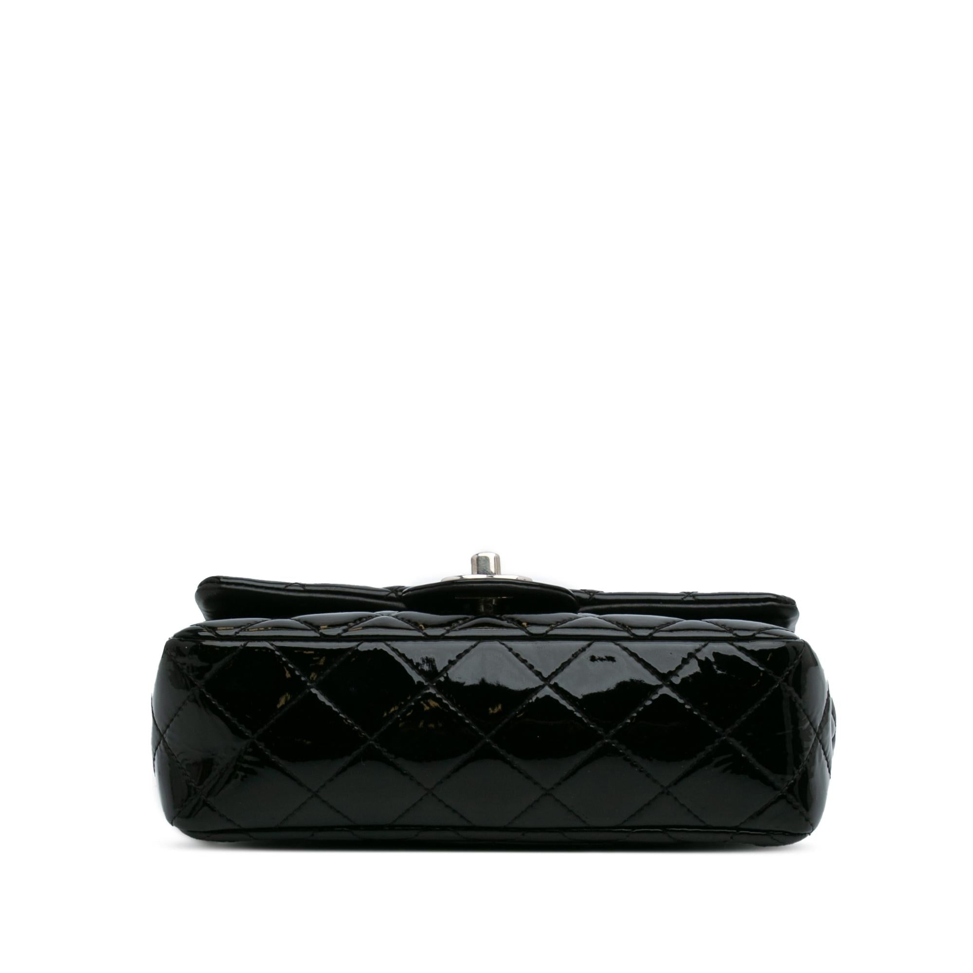 Chanel Mini Rectangular Classic Patent Single Flap
