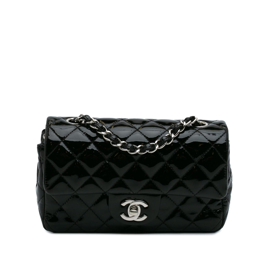 Chanel Mini Rectangular Classic Patent Single Flap