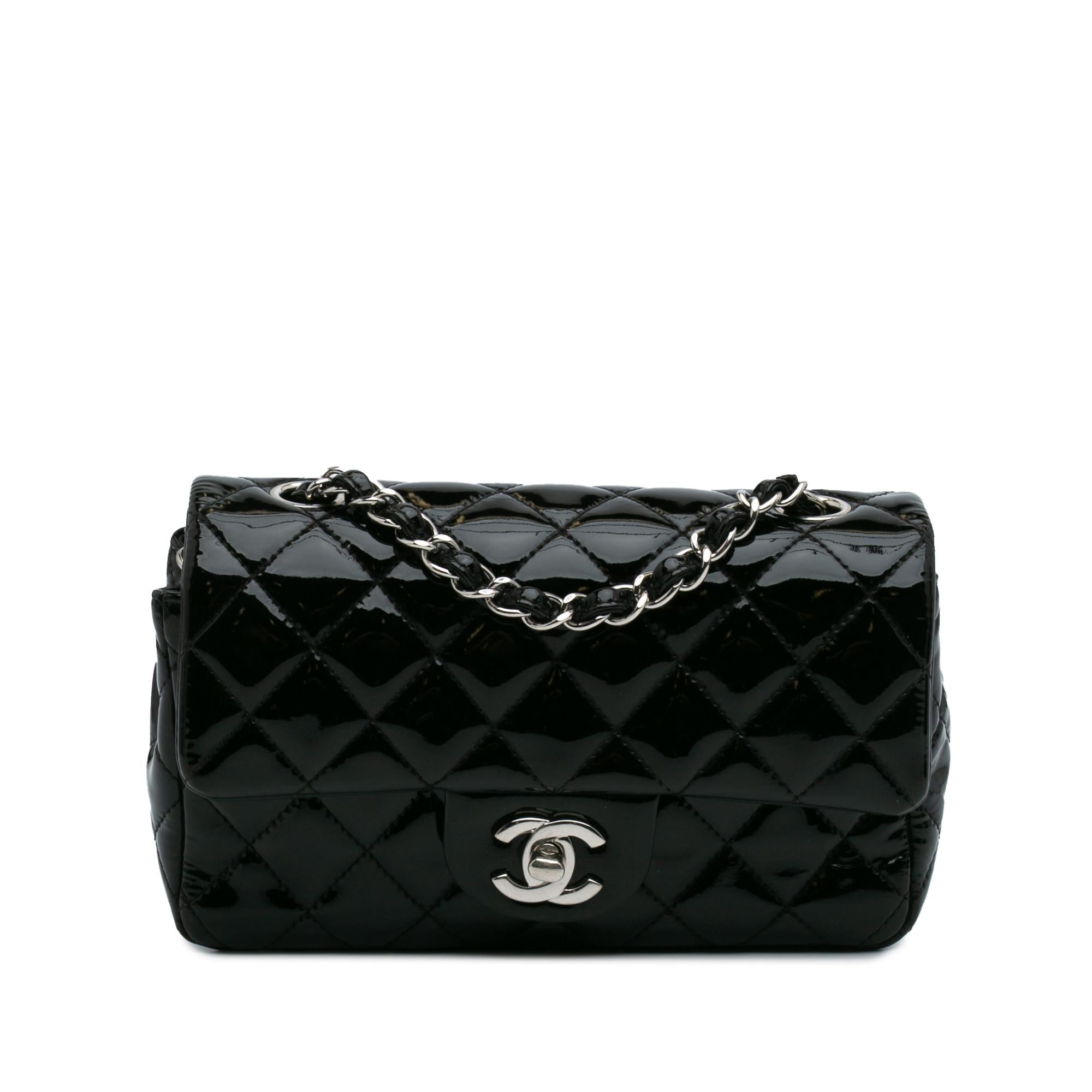 Chanel Mini Rectangular Classic Patent Single Flap
